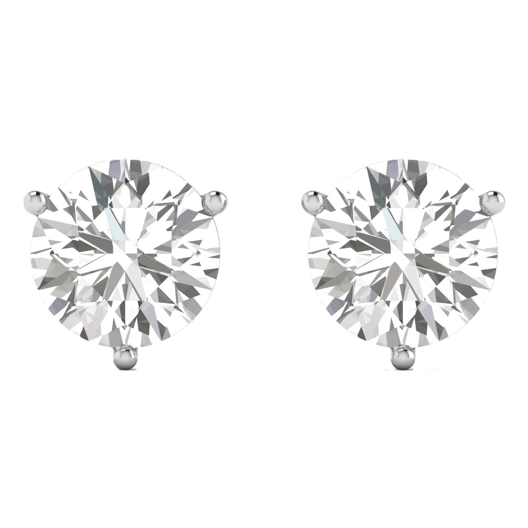Oorbellen van 0.53 tot 4.04 karaat met hoofdsteen in vorm Rond - 185