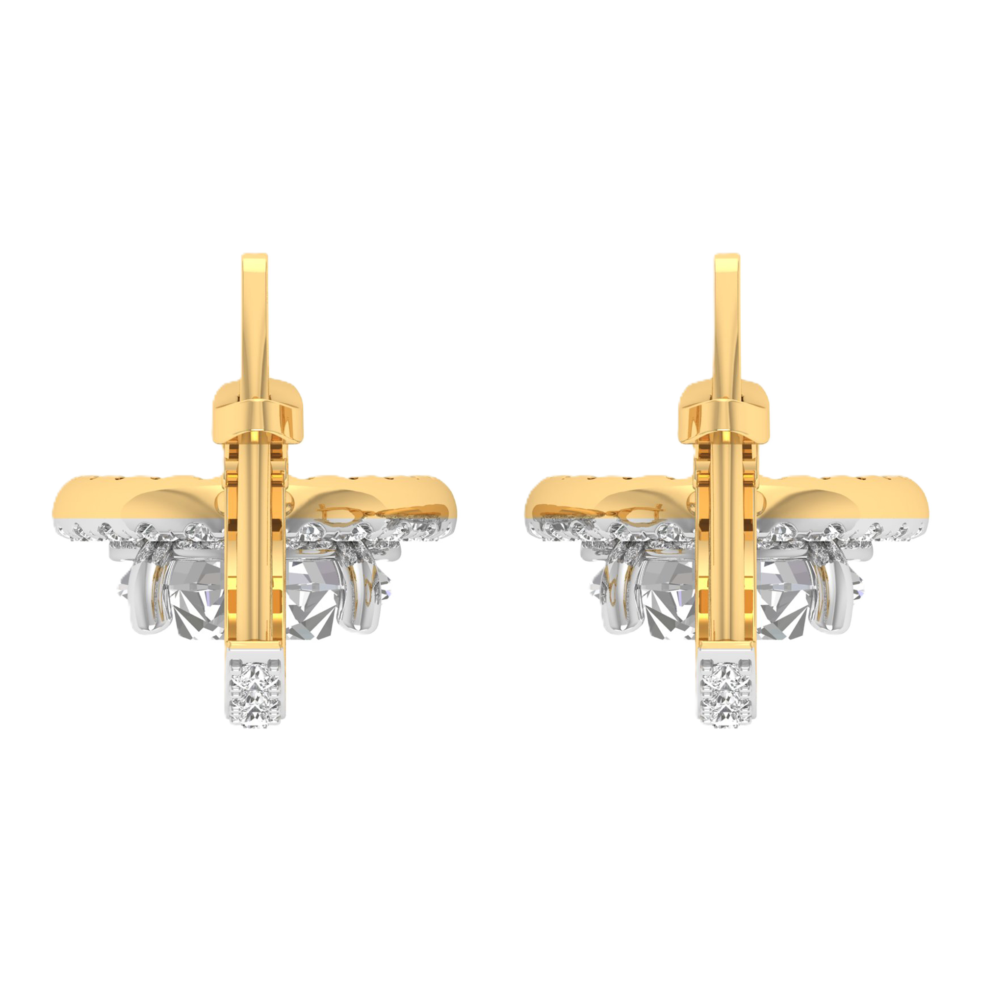 Oorbellen van 5.74 karaat met hoofdsteen in vorm Ovaal van 2,5 karaat - 206