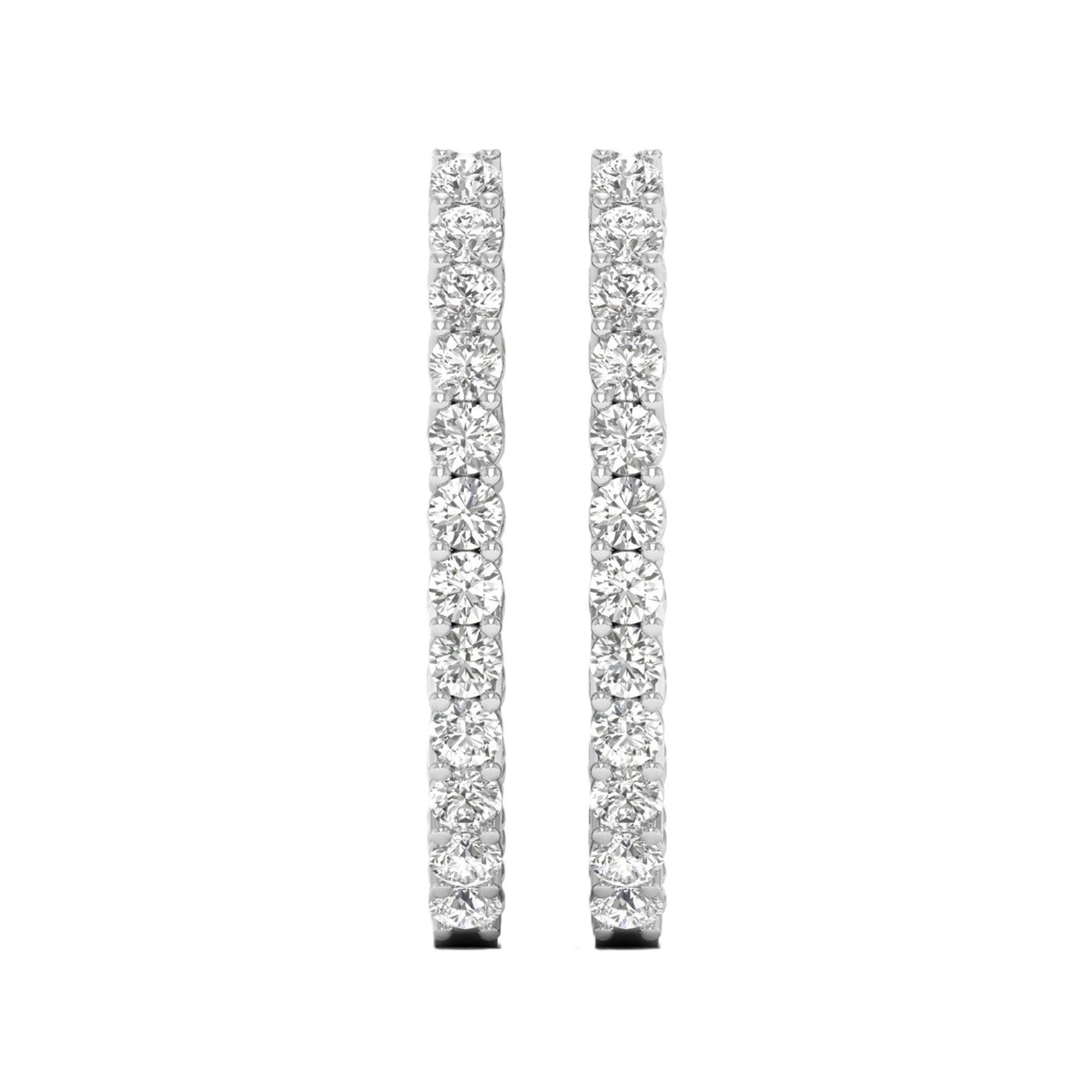 Oorbellen van 2.6 tot 5.4 karaat met hoofdsteen in vorm Rond - 671