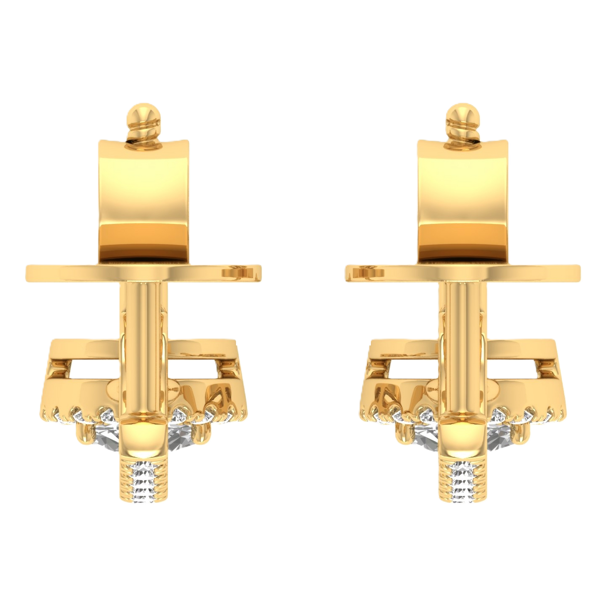 Oorbellen van 1.32 tot 4.56 karaat met hoofdsteen in vorm Ovaal - 088