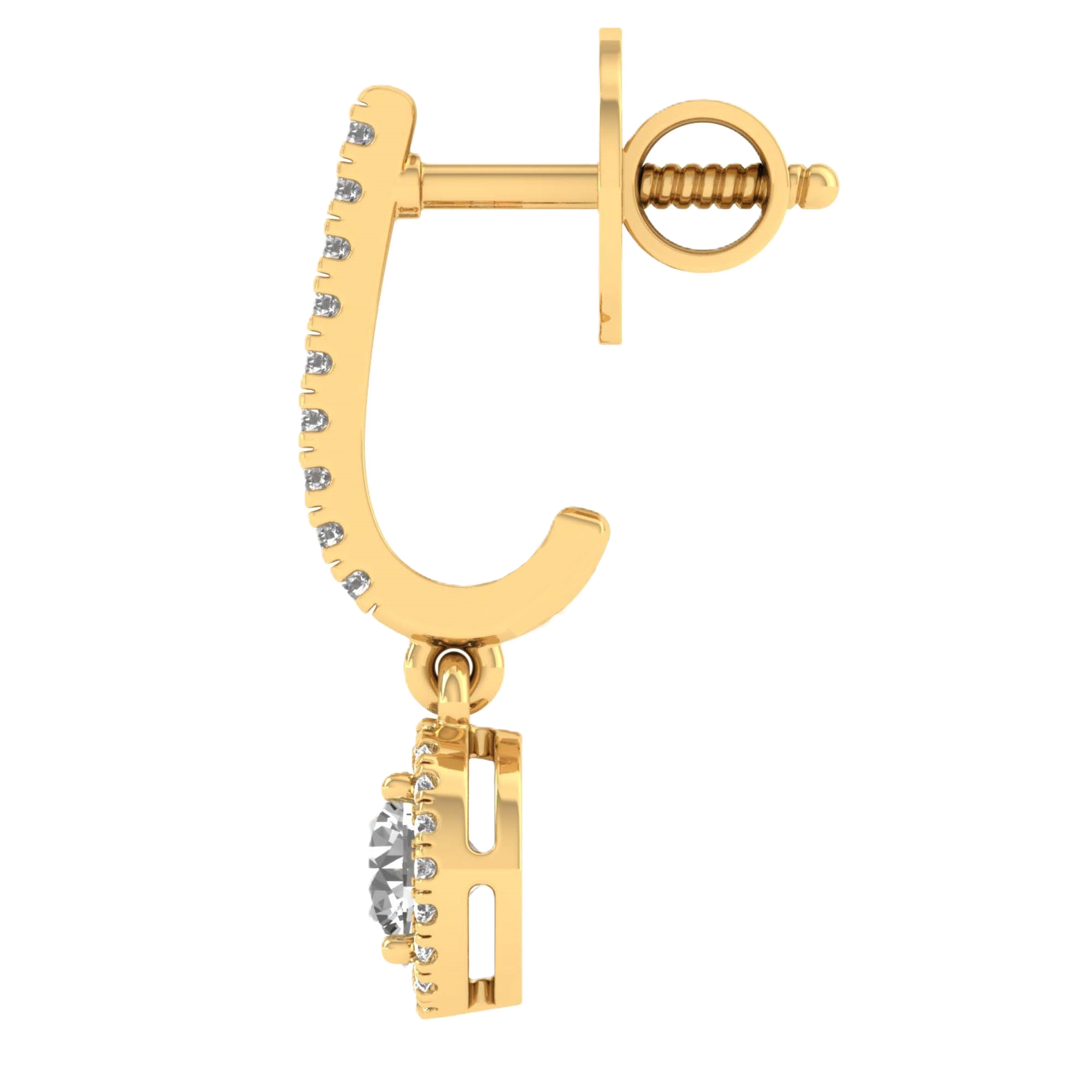 Oorbellen van 1.32 tot 4.78 karaat met hoofdsteen in vorm Rond - 091