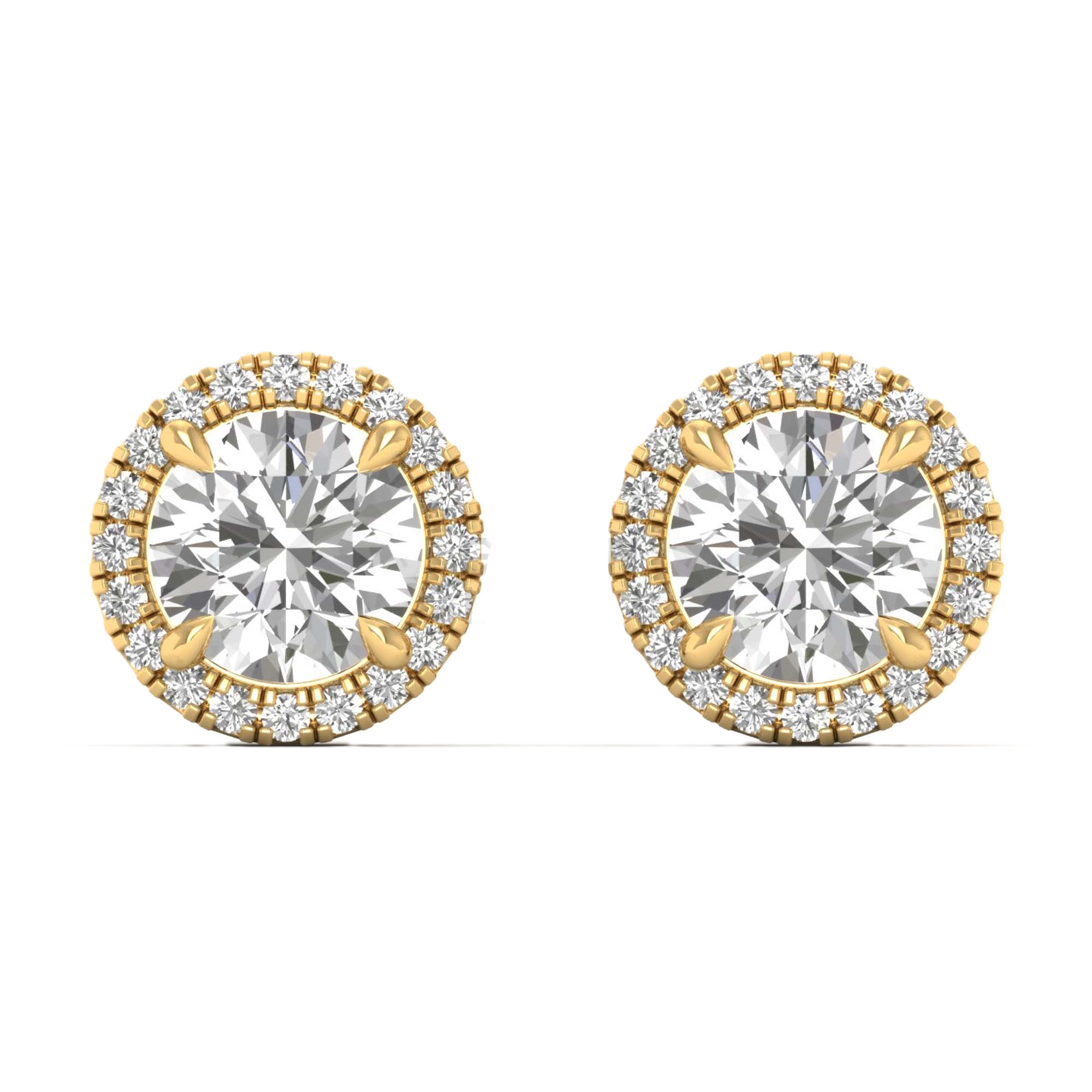 Oorbellen van 1.16 tot 5.52 karaat met hoofdsteen in vorm Rond - 197