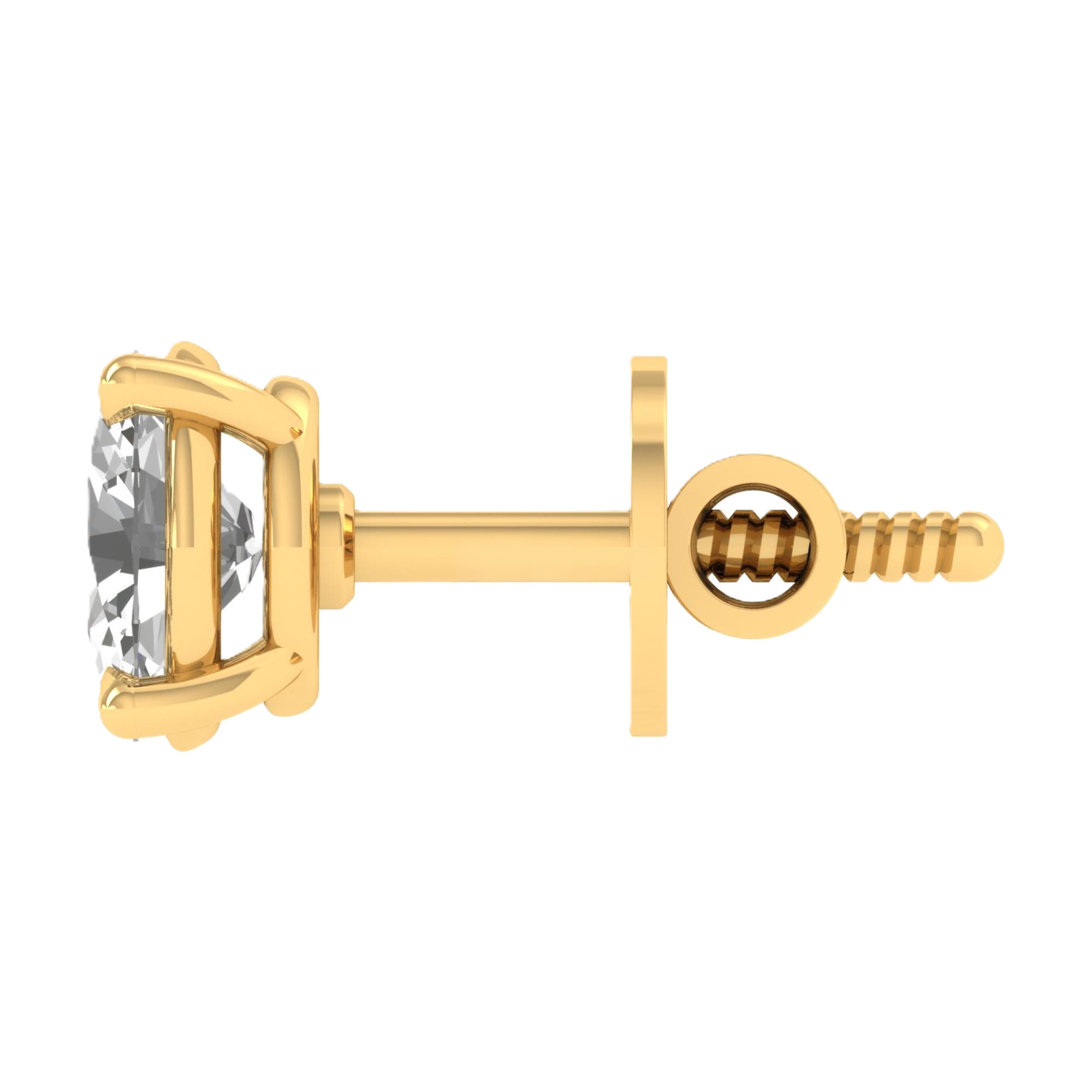 Oorbellen van 1 tot 5 karaat met hoofdsteen in vorm Ovaal - 211