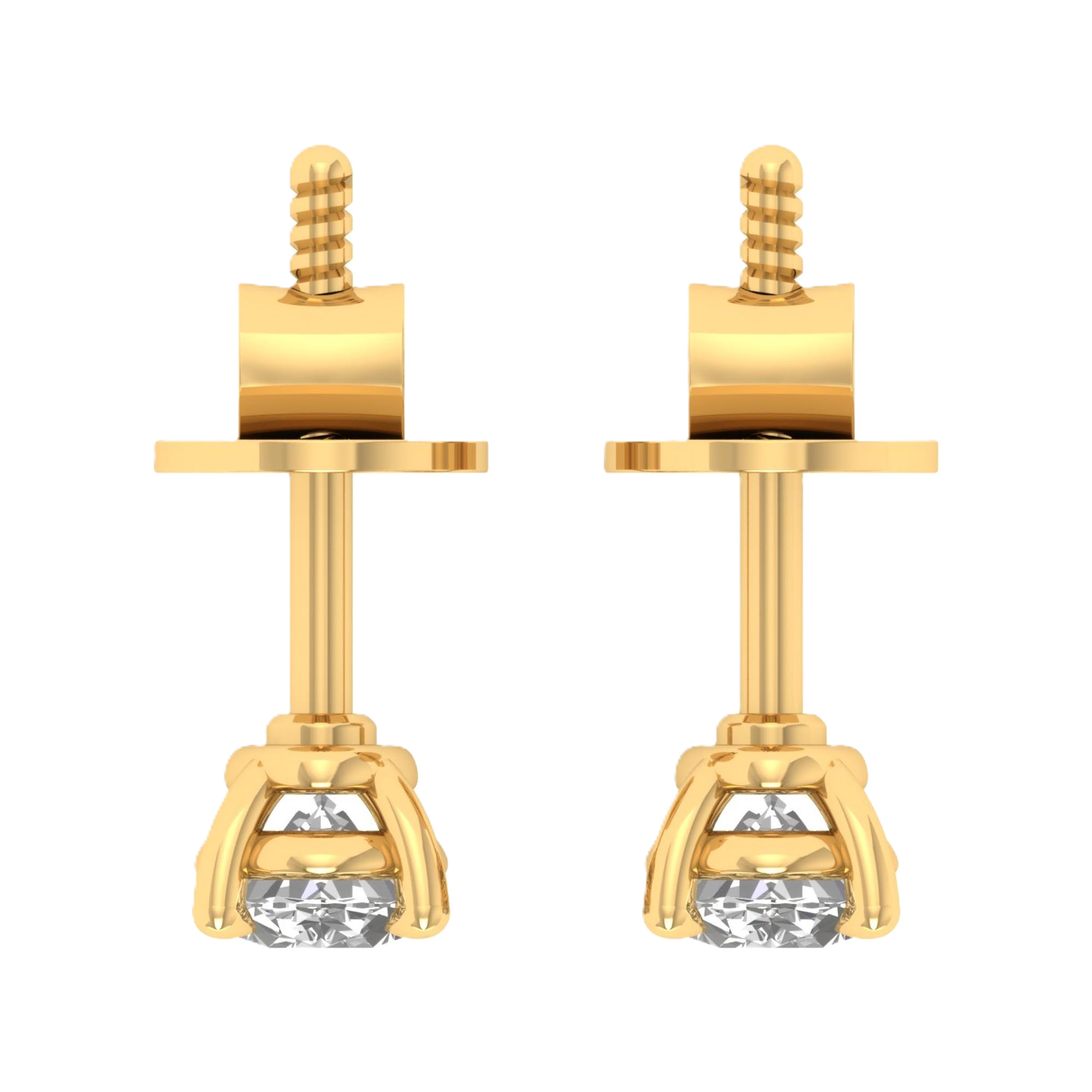 Oorbellen van 1 tot 5 karaat met hoofdsteen in vorm Ovaal - 211