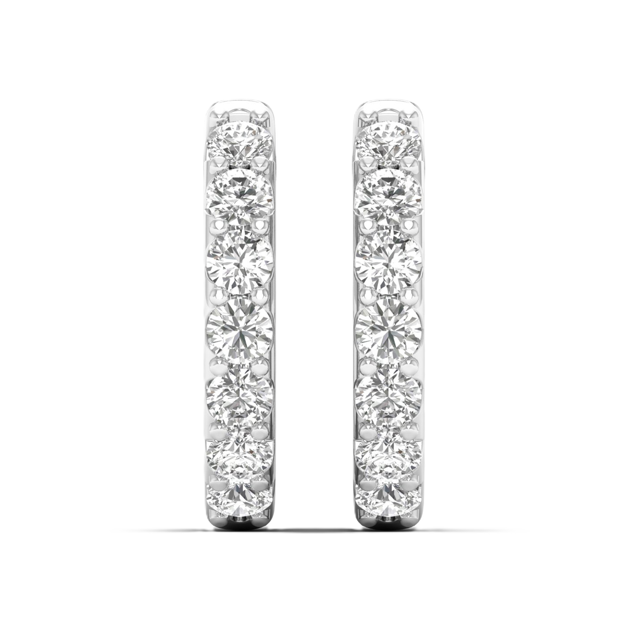 Oorbellen van 1.02 karaat met hoofdsteen in vorm Rond van 0,072857 karaat - 177