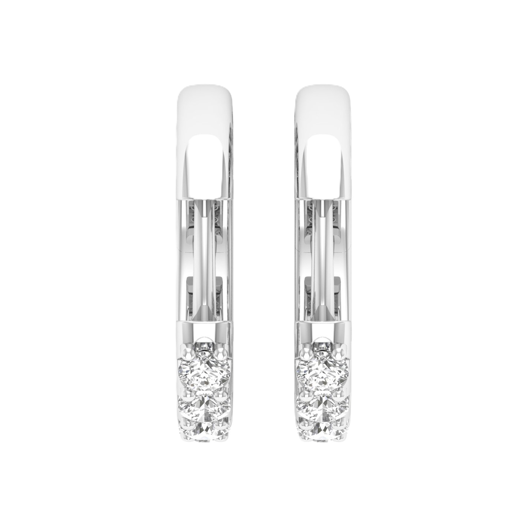 Oorbellen van 1.02 karaat met hoofdsteen in vorm Rond van 0,072857 karaat - 177