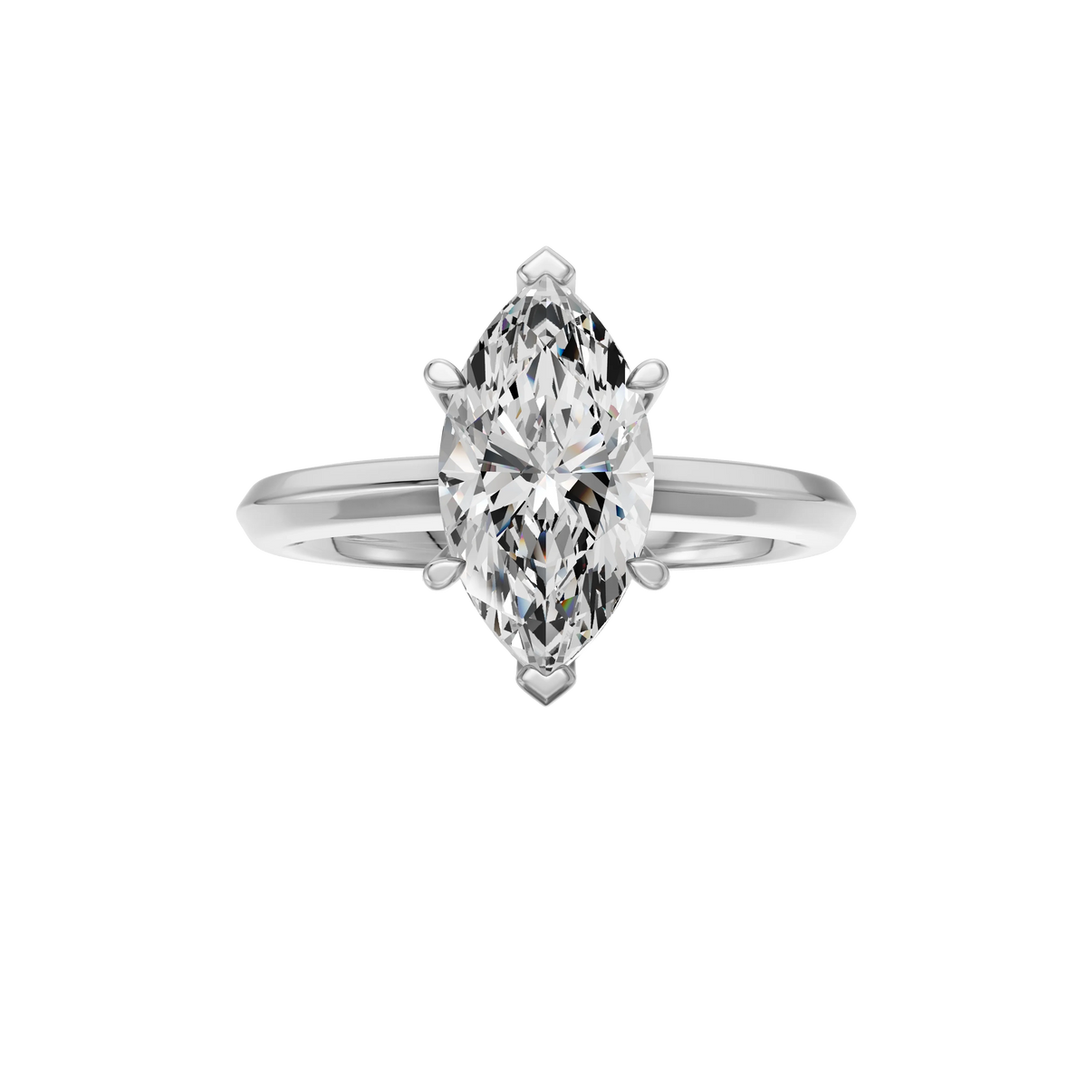 May Diamanten Solitaire Ring Markies - 1ct tot 5ct