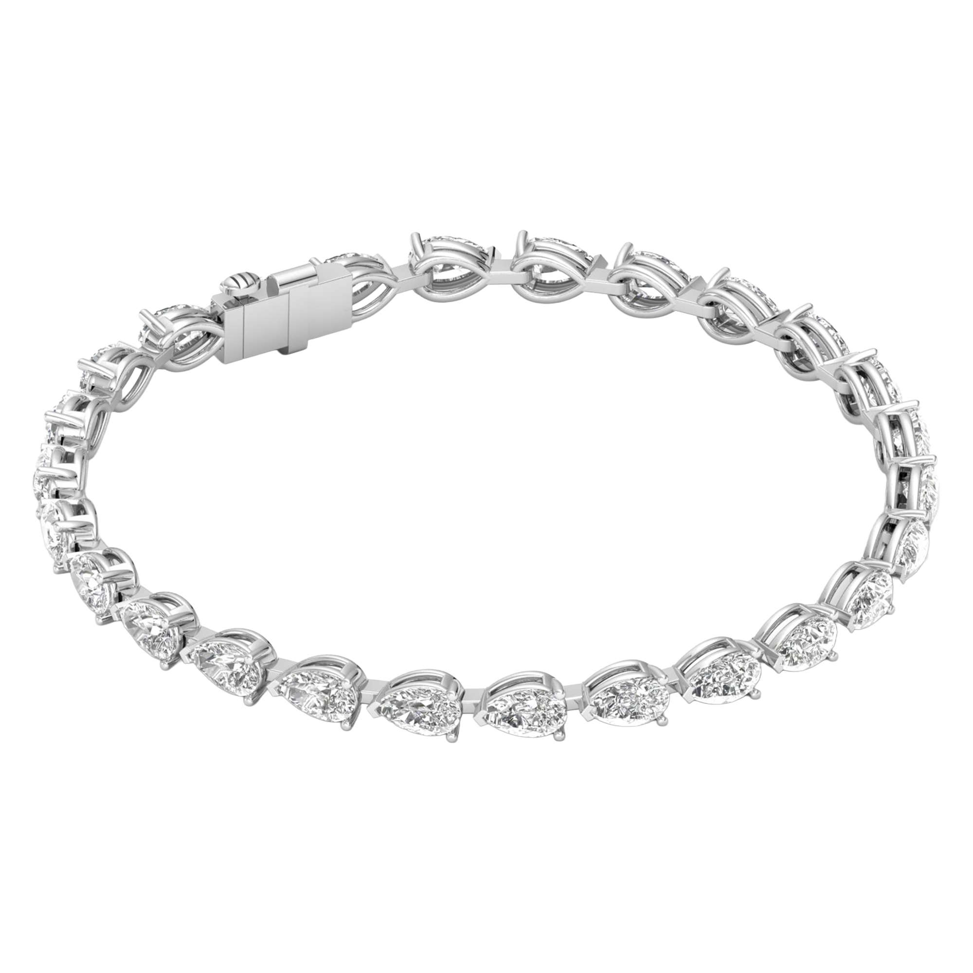 Lilou Diamanten Tennisarmband Peer - 8.9ct