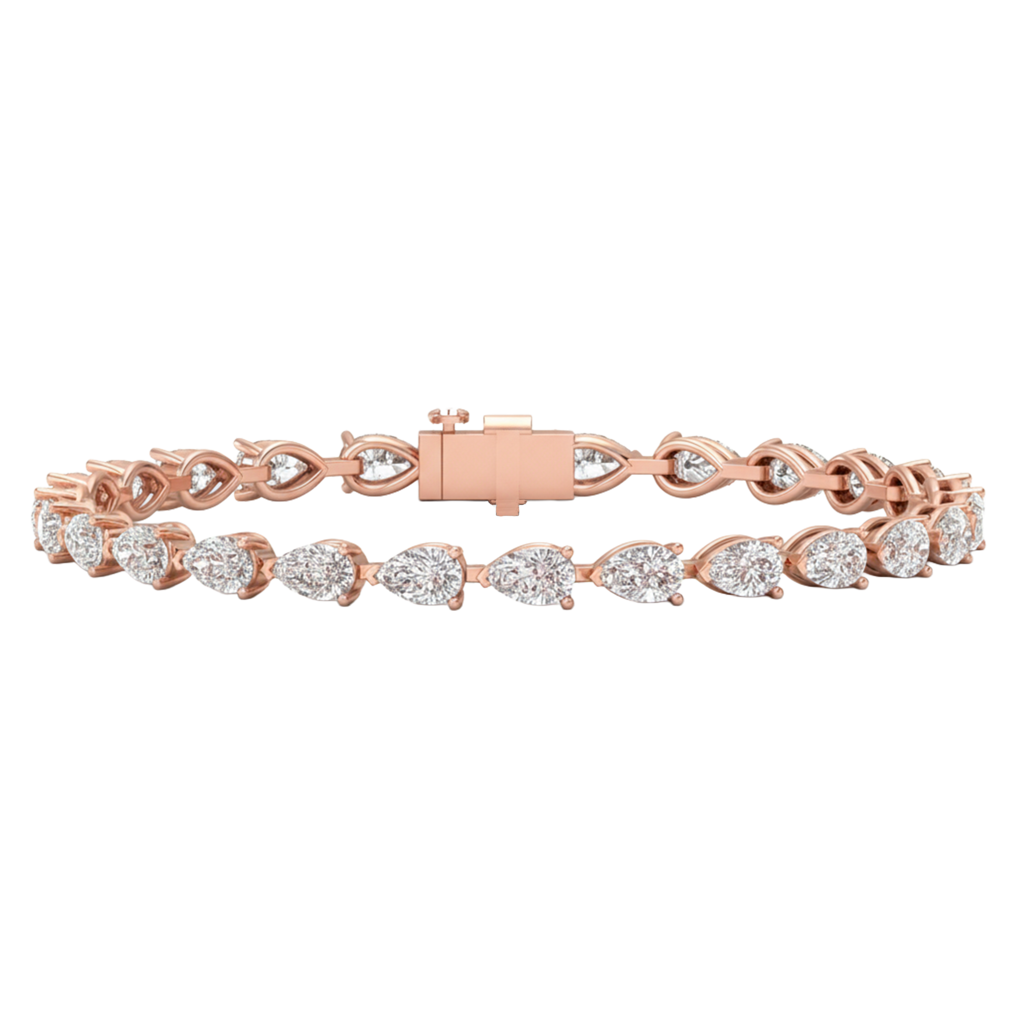 Lilou Diamanten Tennisarmband Peer - 8.9ct