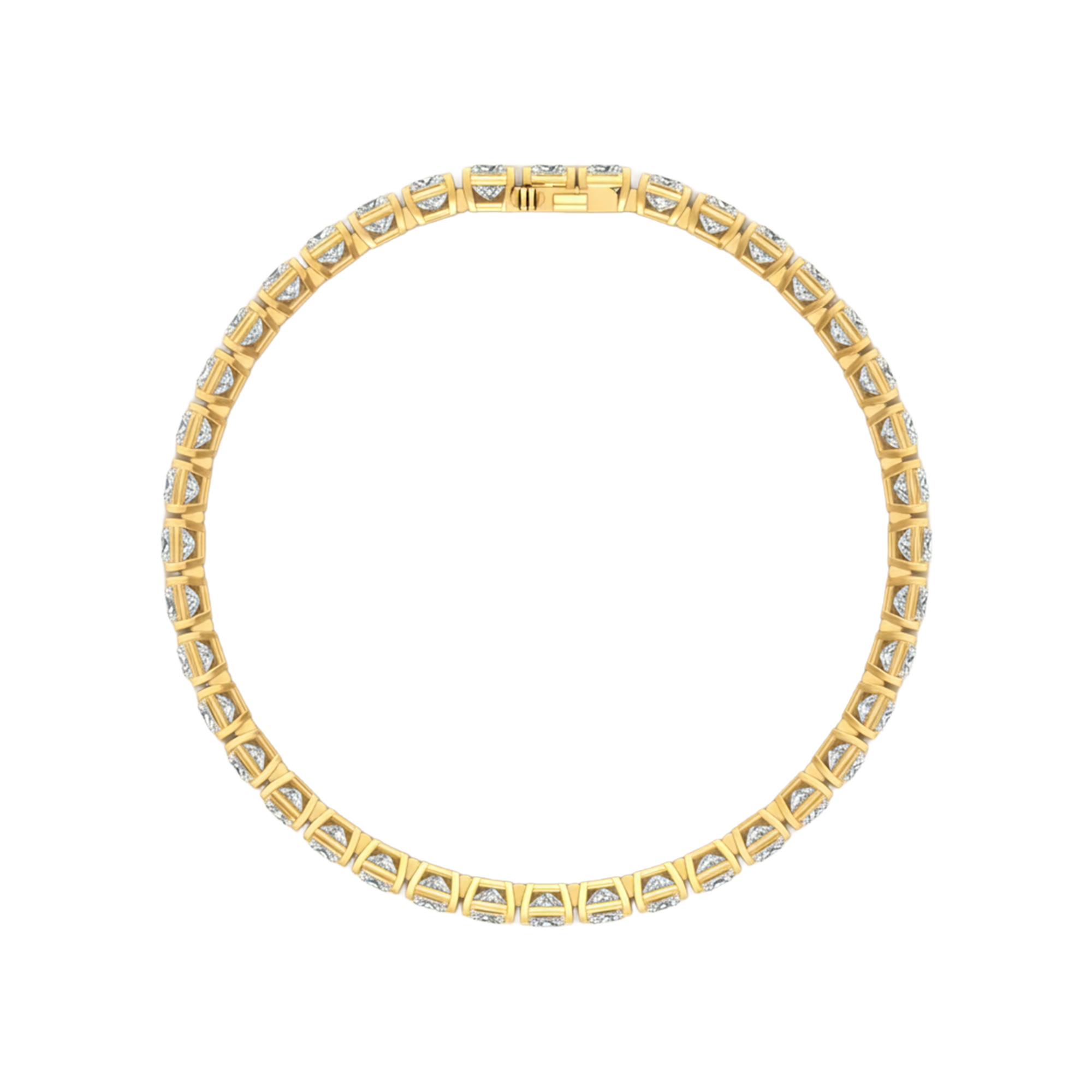 Armband aus 13.09 Karat mit Hauptstein in Prinzessin-Form von 0.33 Karat - 044