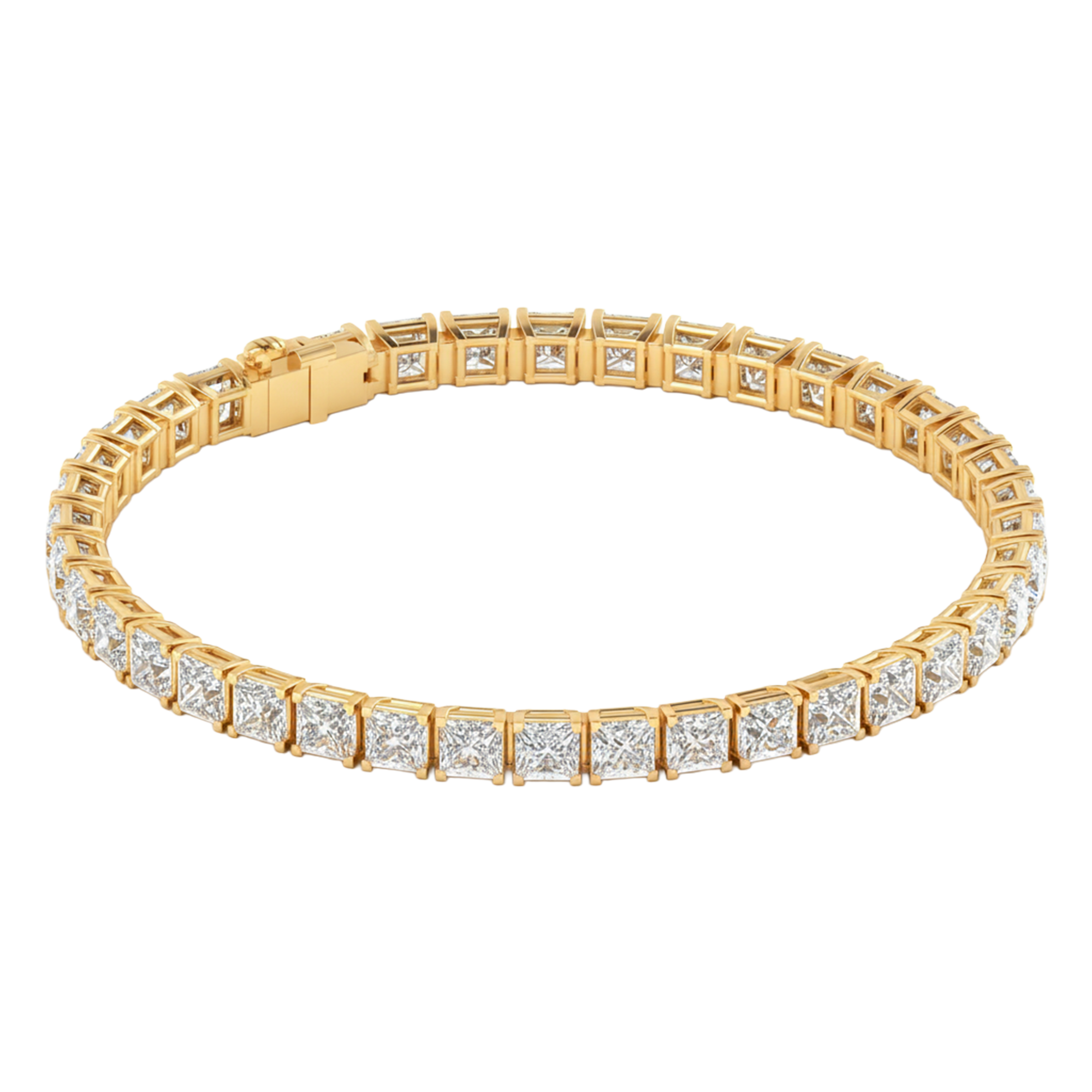 Armband aus 13.09 Karat mit Hauptstein in Prinzessin-Form von 0.33 Karat - 044