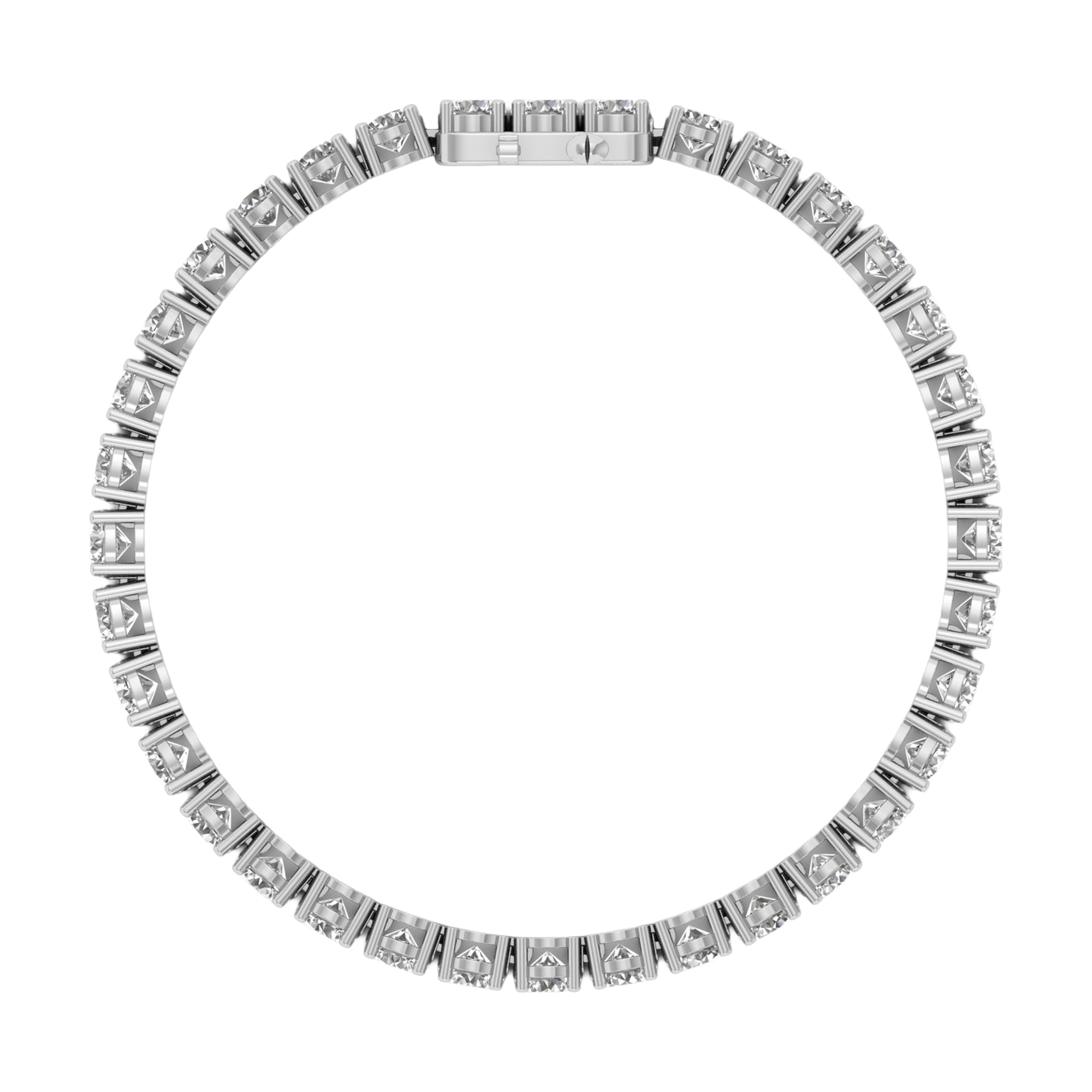 Armband aus 4 Karat mit Hauptstein in runder Form von 0,057971 Karat - 002
