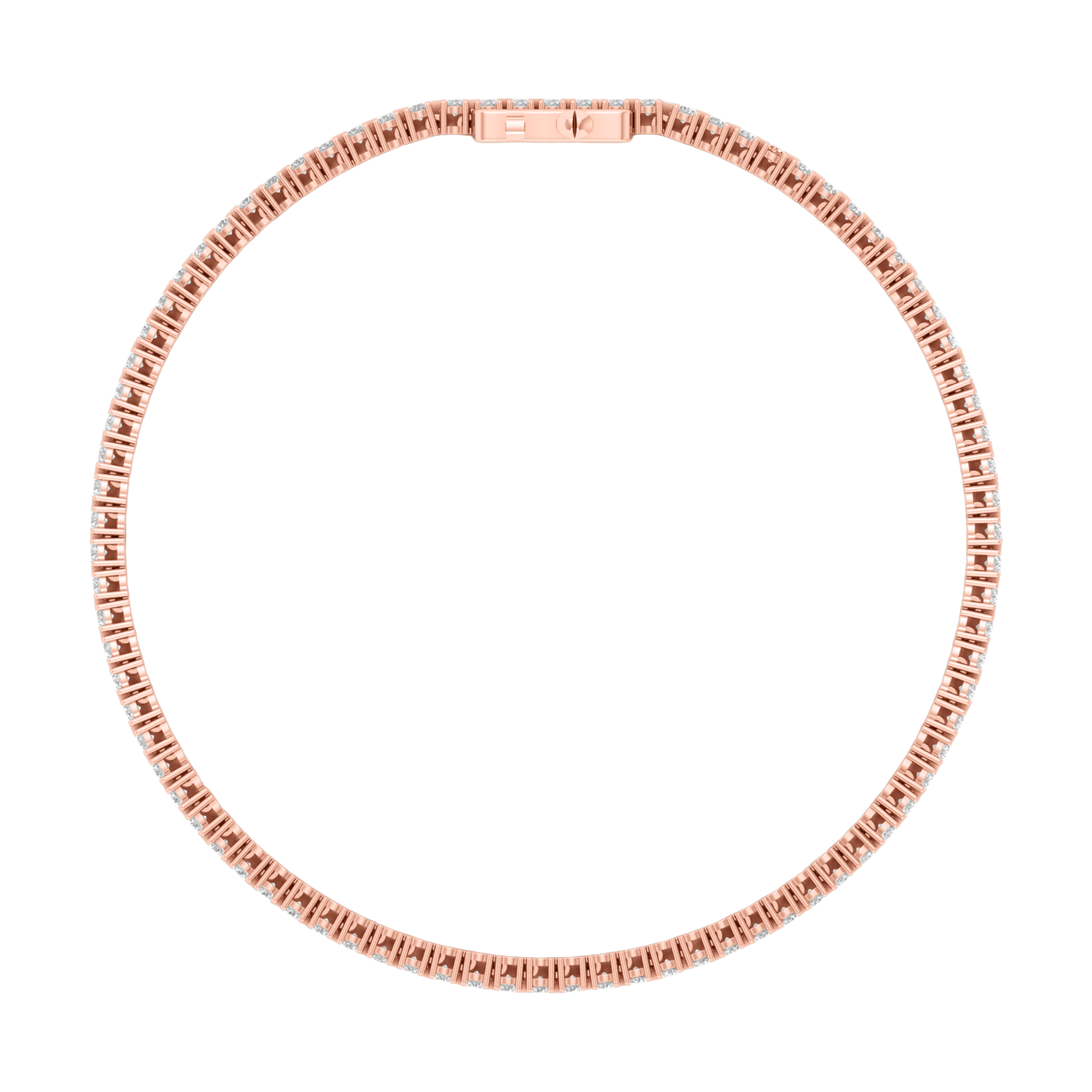 Armband aus 4 Karat mit Hauptstein in runder Form von 0,057971 Karat - 002