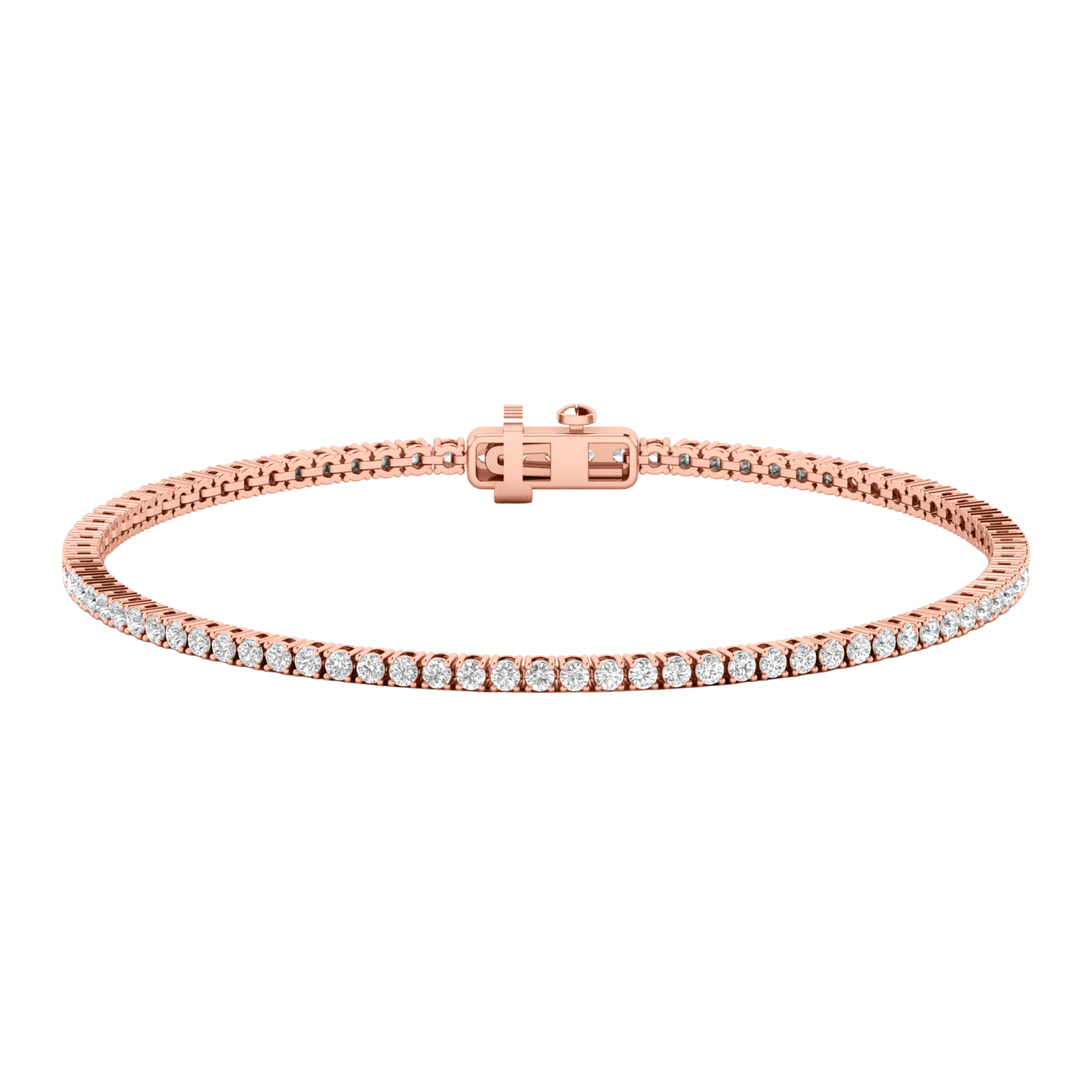 Armband aus 4 Karat mit Hauptstein in runder Form von 0,057971 Karat - 002