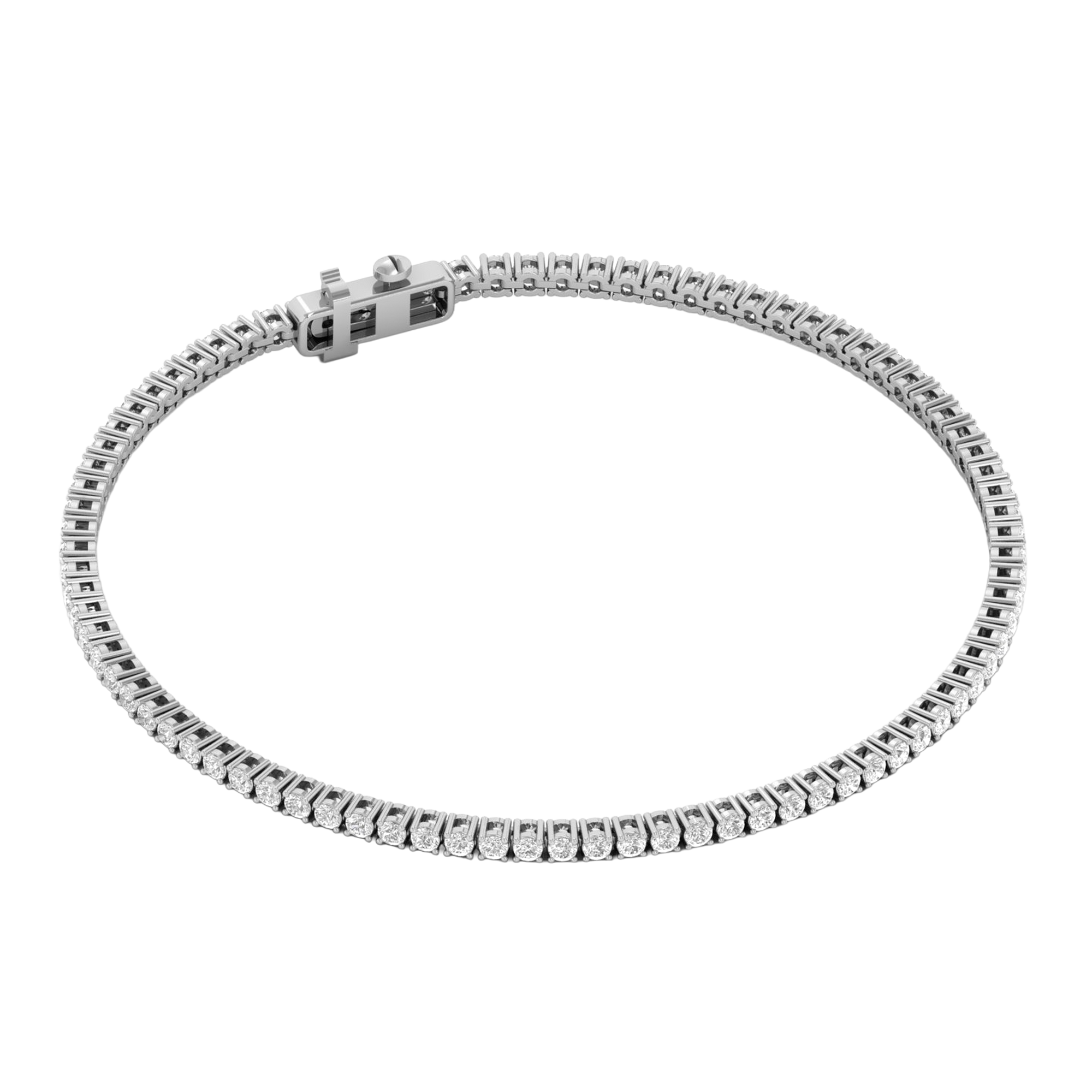 Armband aus 4 Karat mit Hauptstein in runder Form von 0,057971 Karat - 002