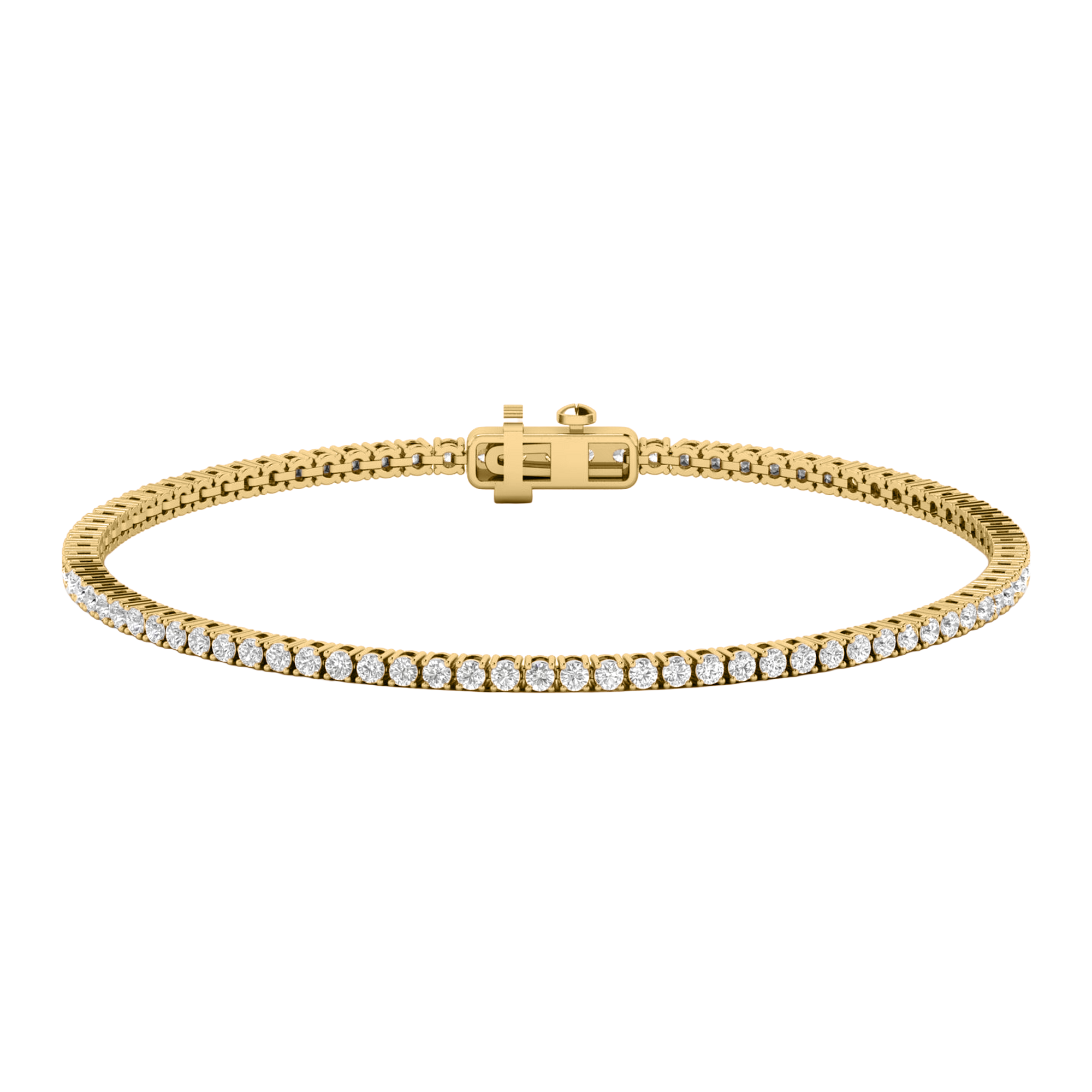 Armband aus 4 Karat mit Hauptstein in runder Form von 0,057971 Karat - 002