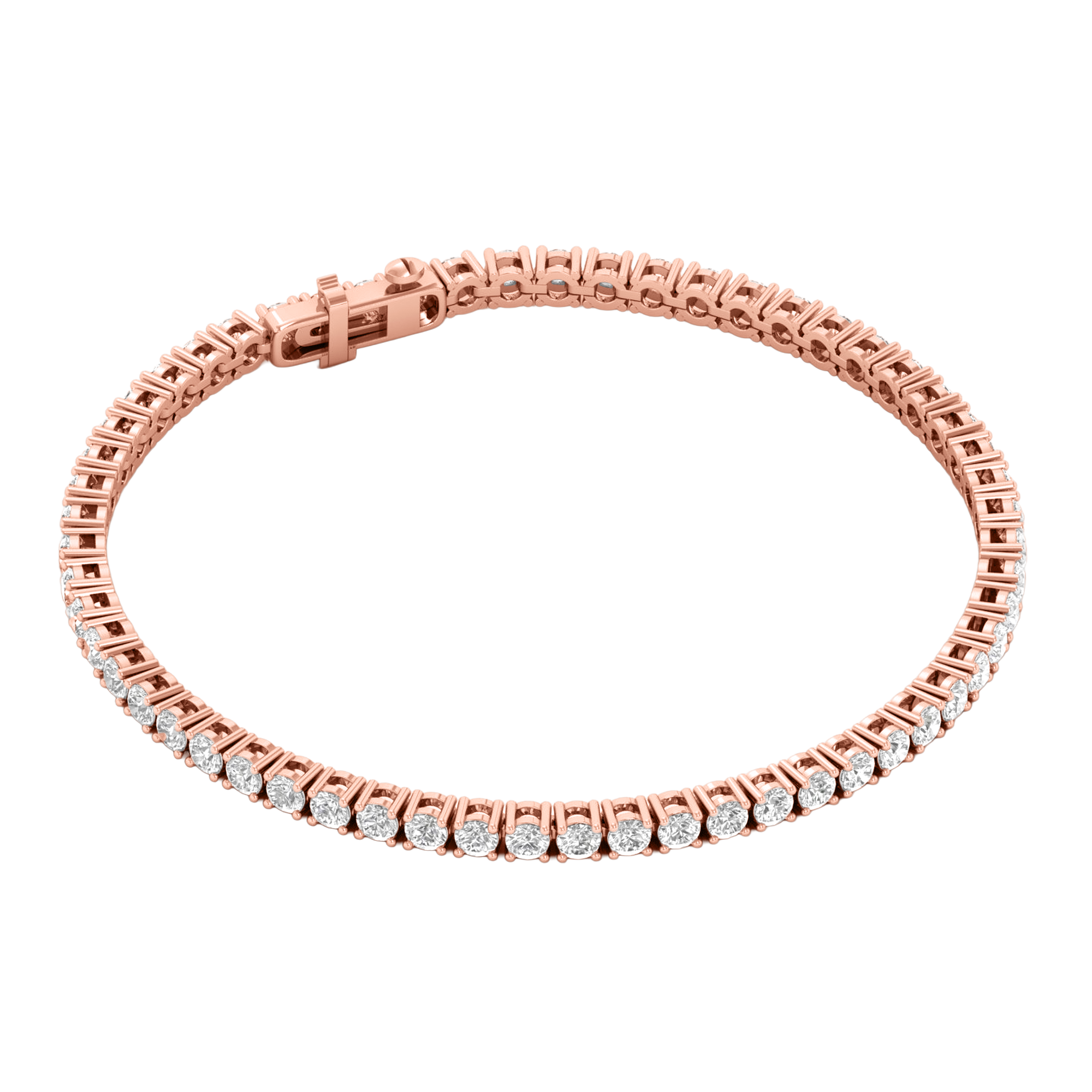Armband aus 4 Karat mit Hauptstein in runder Form von 0,057971 Karat - 002