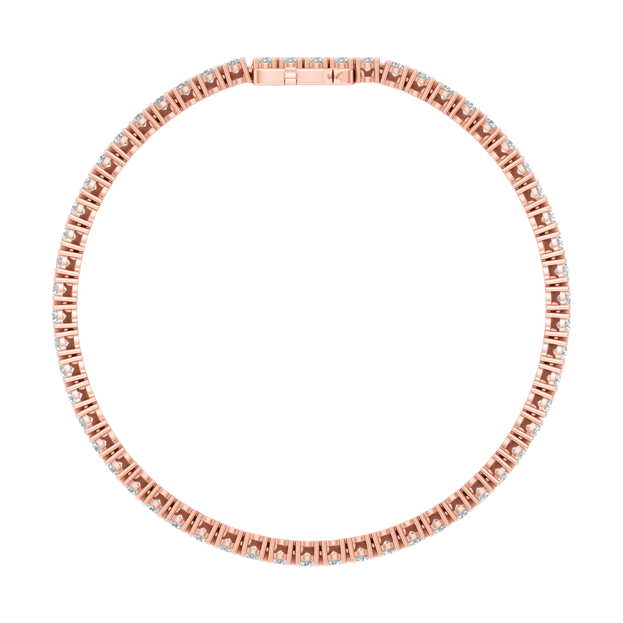 Armband aus 4 Karat mit Hauptstein in runder Form von 0,057971 Karat - 002
