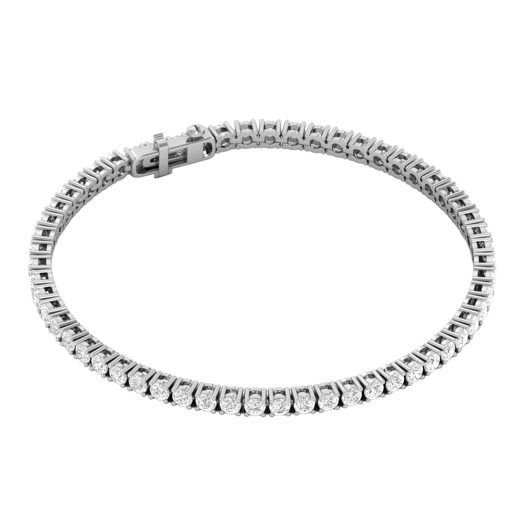 Armband aus 4 Karat mit Hauptstein in runder Form von 0,057971 Karat - 002