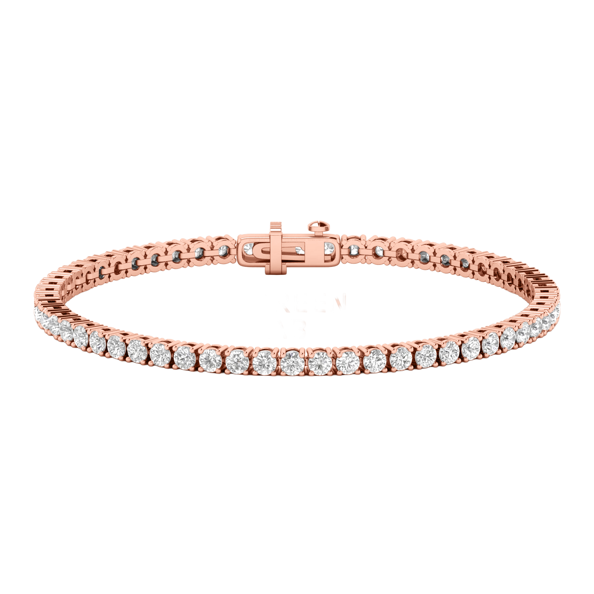 Armband aus 4 Karat mit Hauptstein in runder Form von 0,057971 Karat - 002
