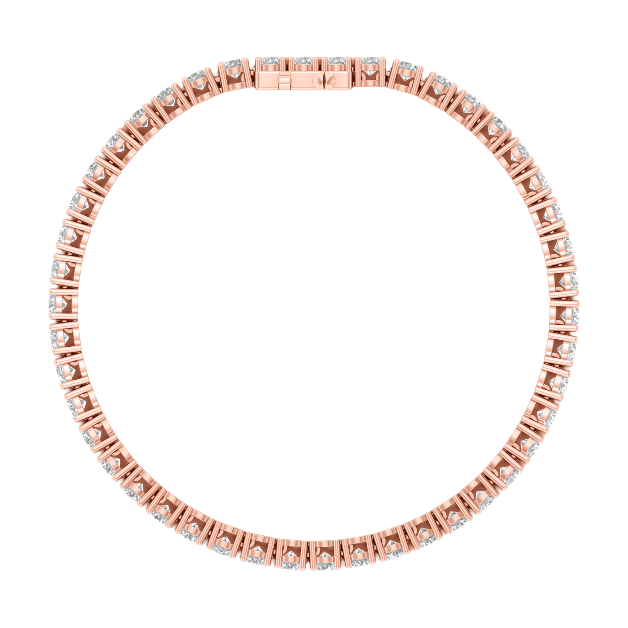 Armband aus 4 Karat mit Hauptstein in runder Form von 0,057971 Karat - 002