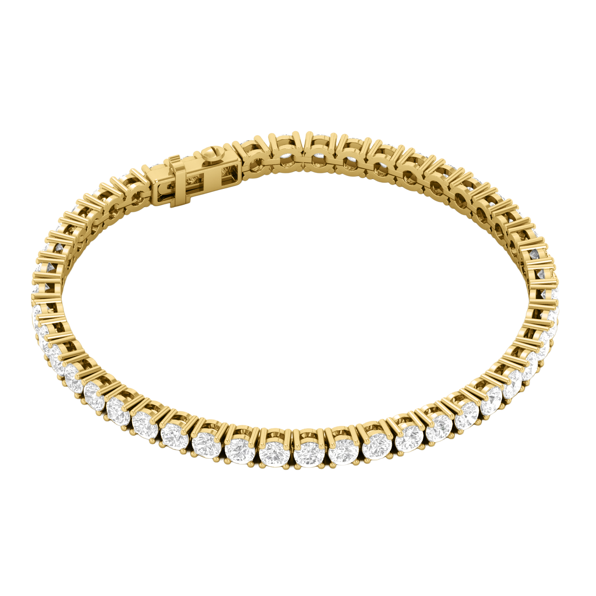 Armband aus 4 Karat mit Hauptstein in runder Form von 0,057971 Karat - 002