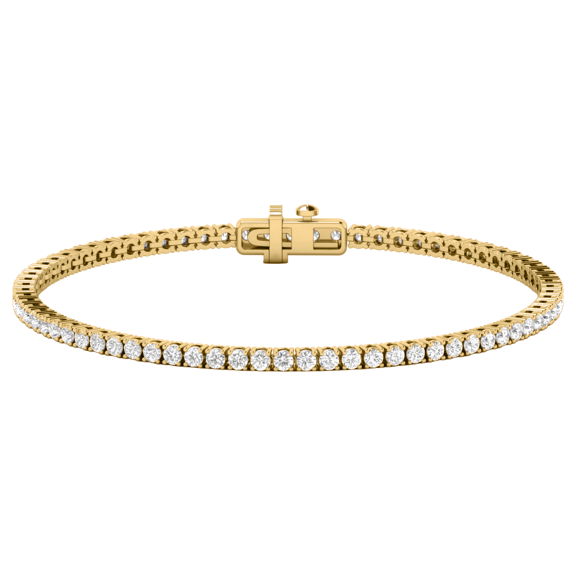Armband aus 4 Karat mit Hauptstein in runder Form von 0,057971 Karat - 002
