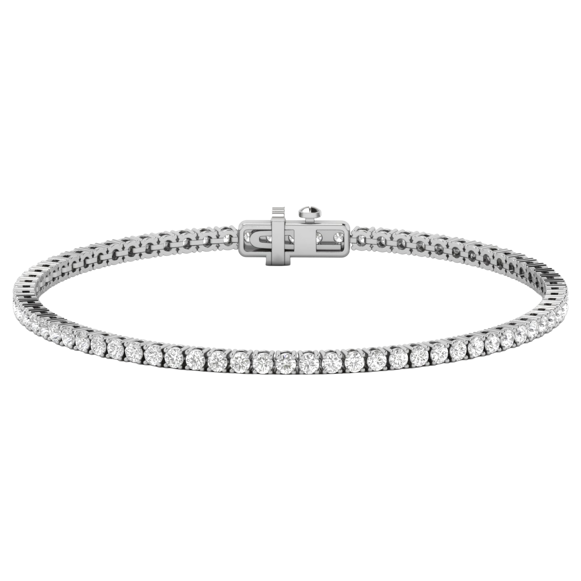 Armband aus 4 Karat mit Hauptstein in runder Form von 0,057971 Karat - 002
