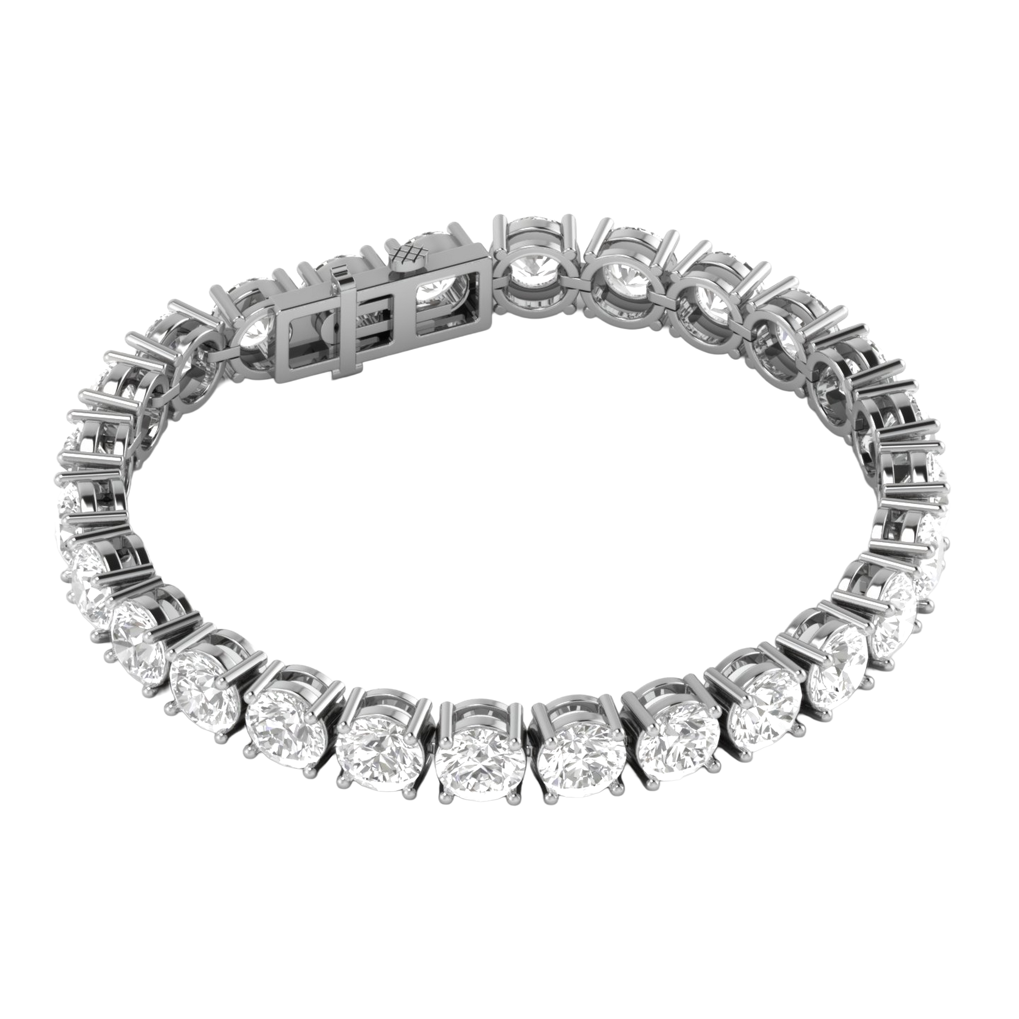 Armband aus 4 Karat mit Hauptstein in runder Form von 0,057971 Karat - 002