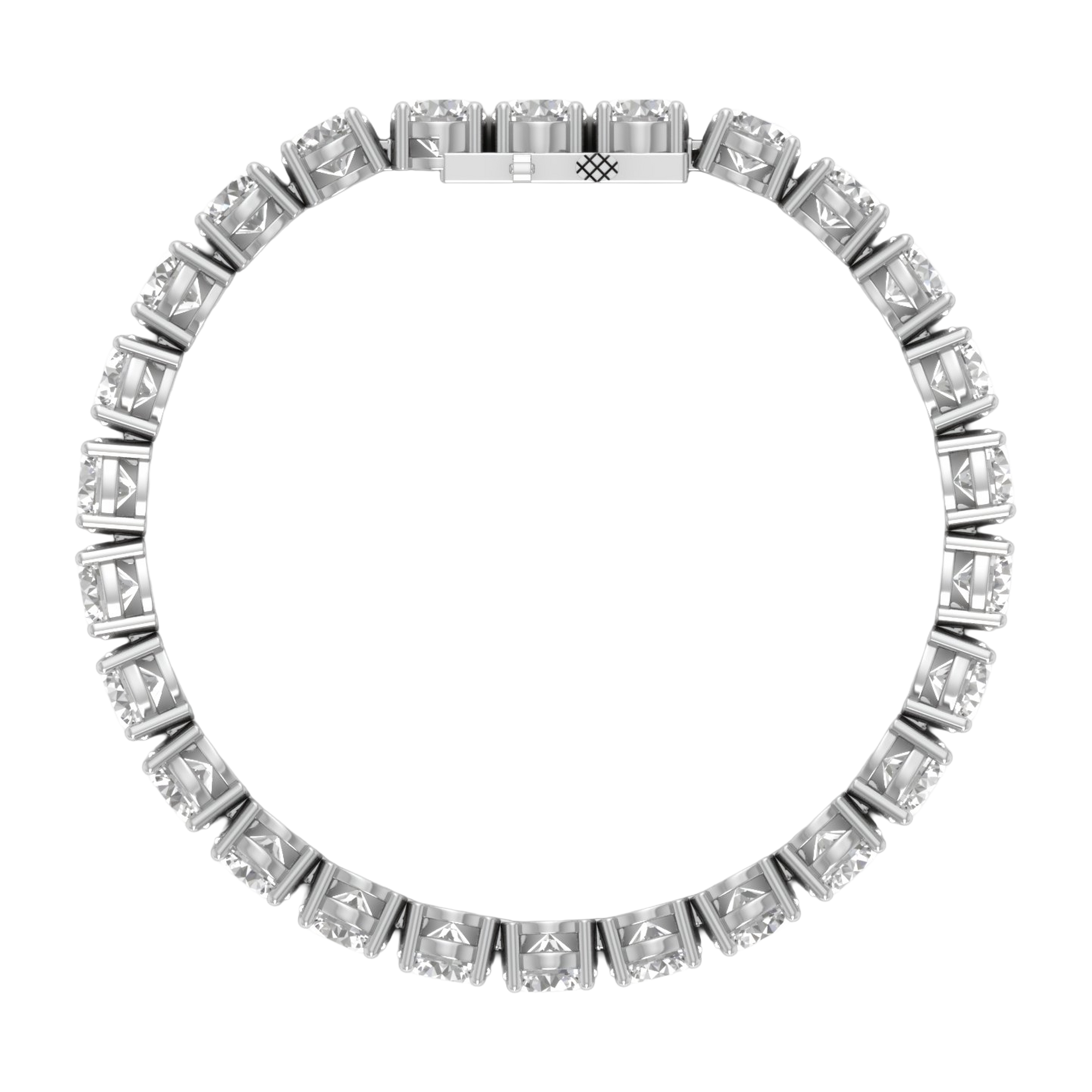 Armband aus 4 Karat mit Hauptstein in runder Form von 0,057971 Karat - 002
