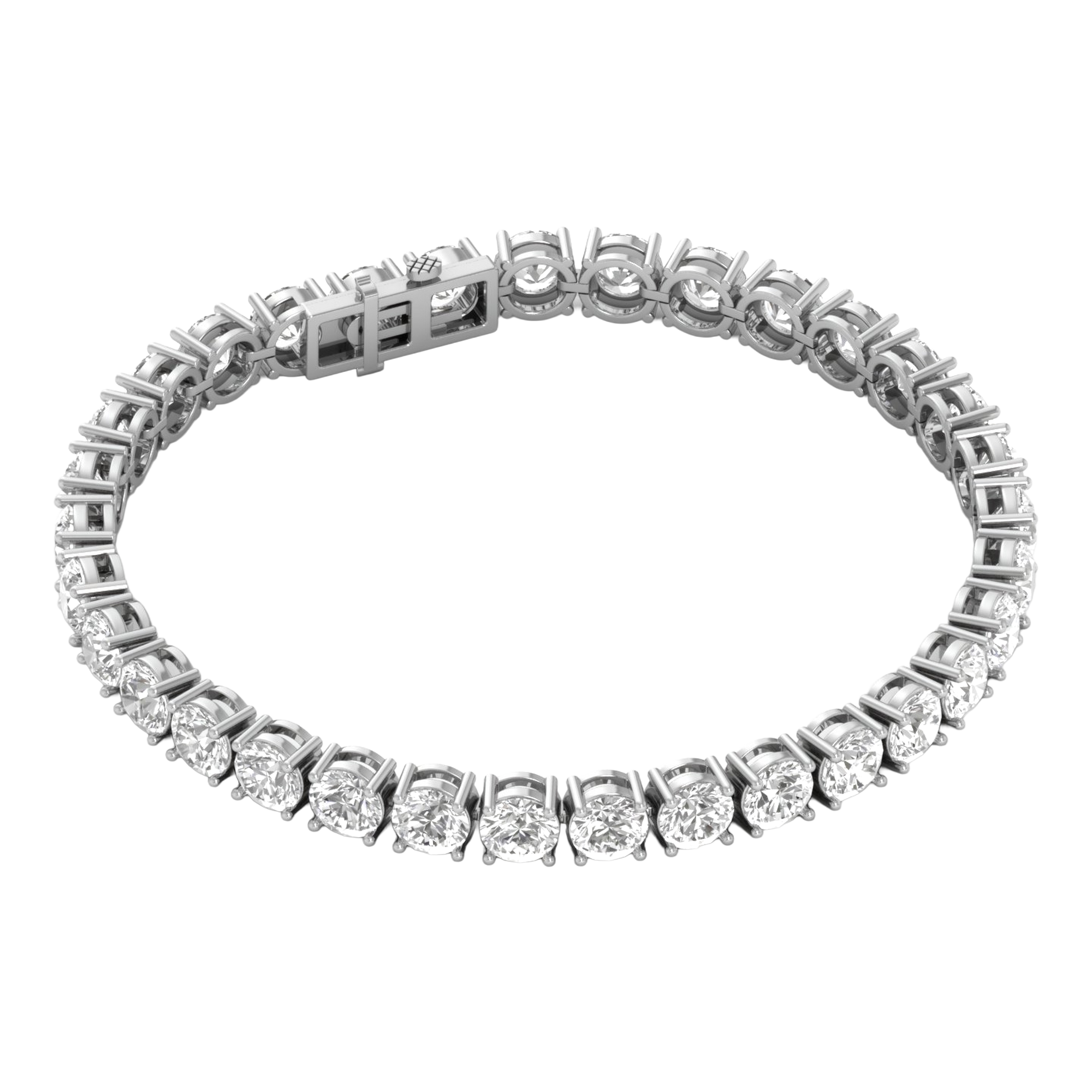 Armband aus 4 Karat mit Hauptstein in runder Form von 0,057971 Karat - 002