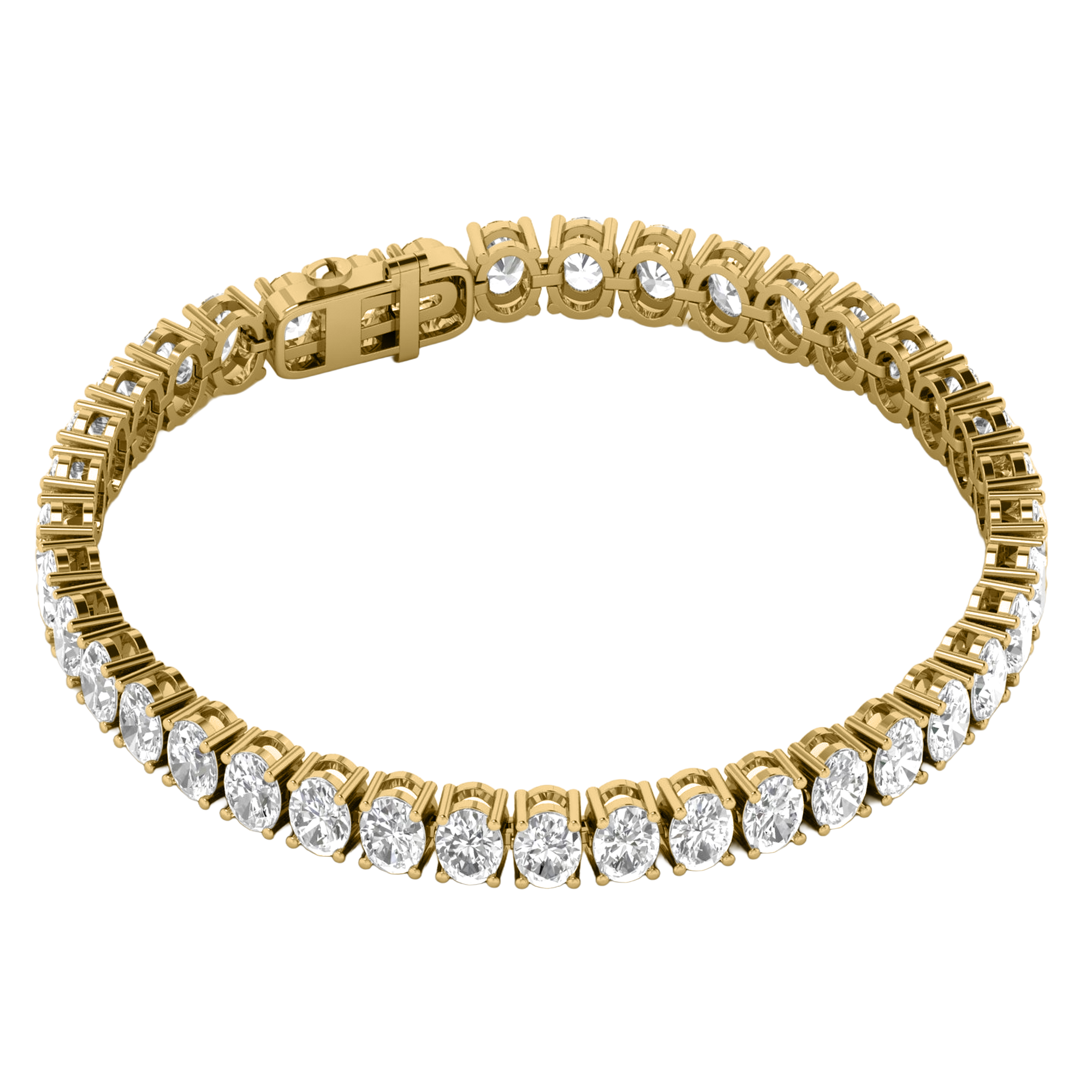 Lizzy Diamond Tennis Bracelet Oval - 5ct to 15ct