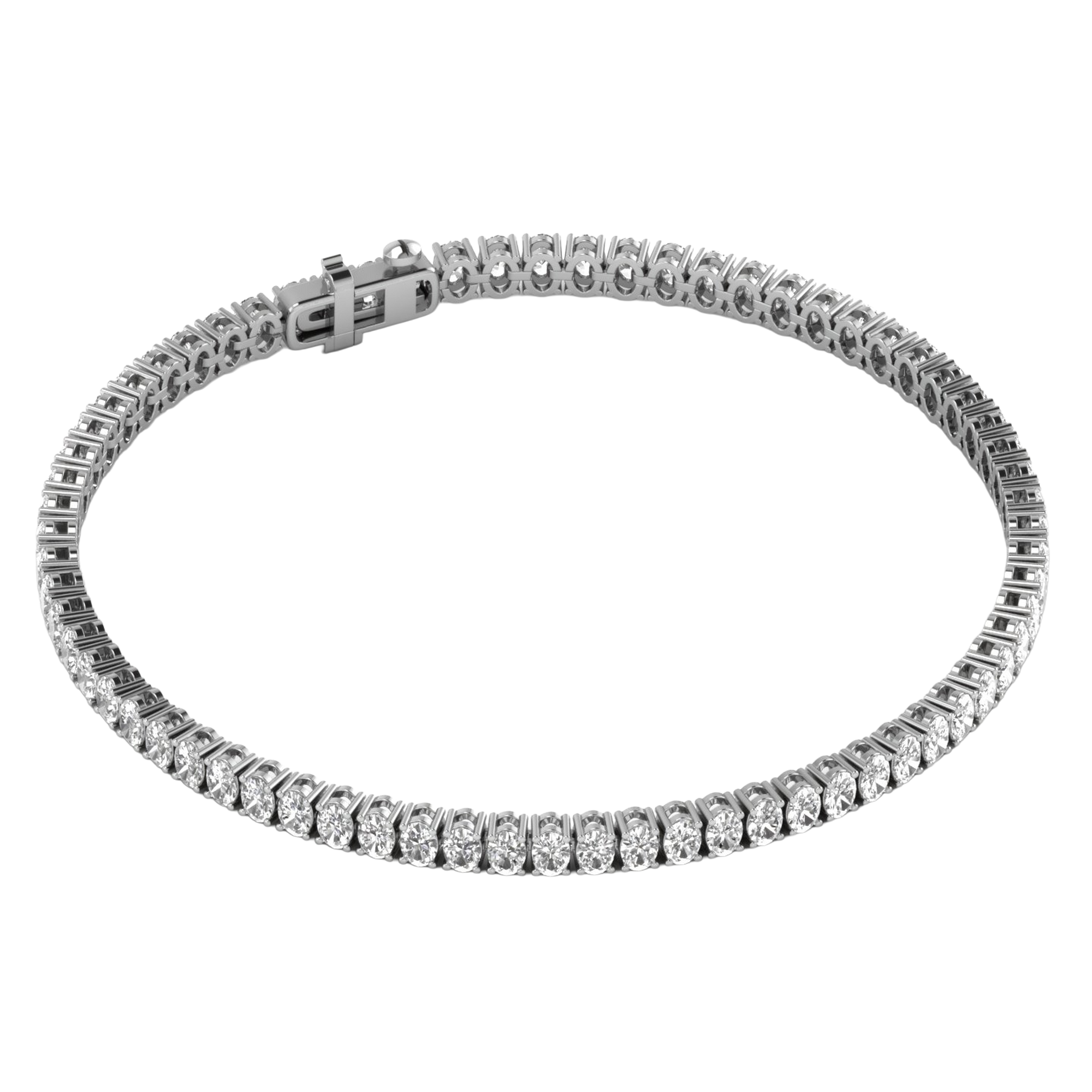 Lizzy Diamond Tennis Bracelet Oval - 5ct to 15ct