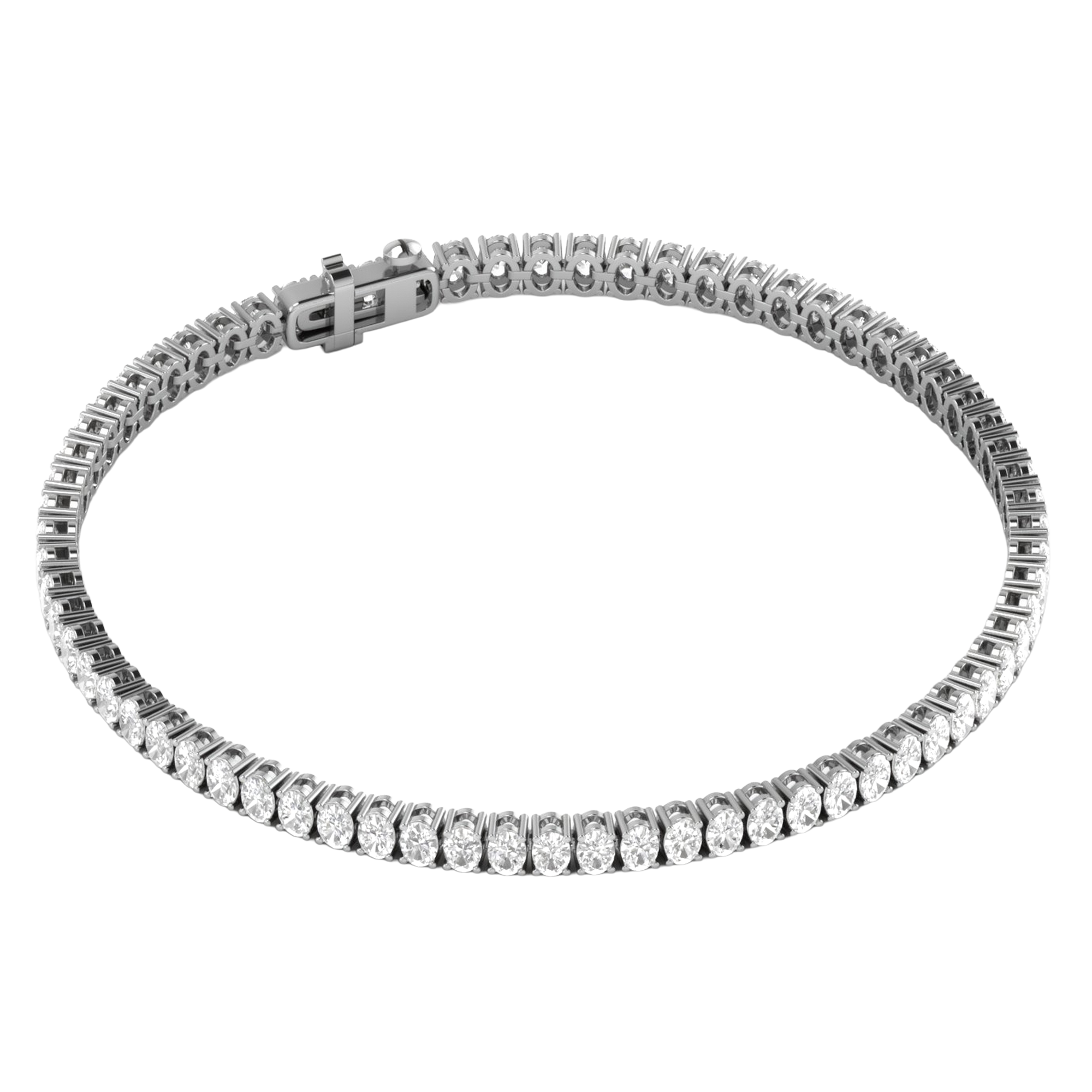 Lizzy Diamond Tennis Bracelet Oval - 5ct to 15ct