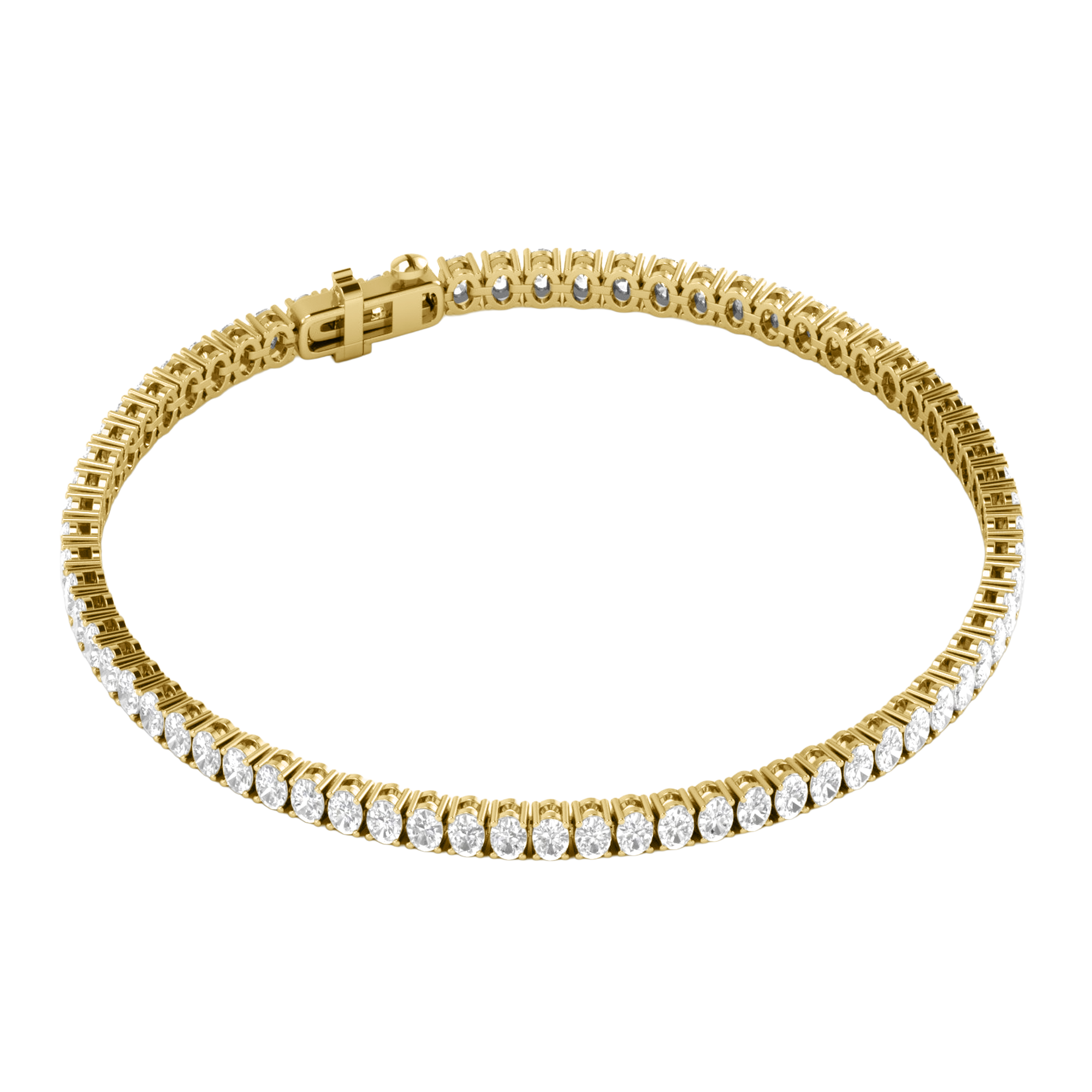 Lizzy Diamond Tennis Bracelet Oval - 5ct to 15ct