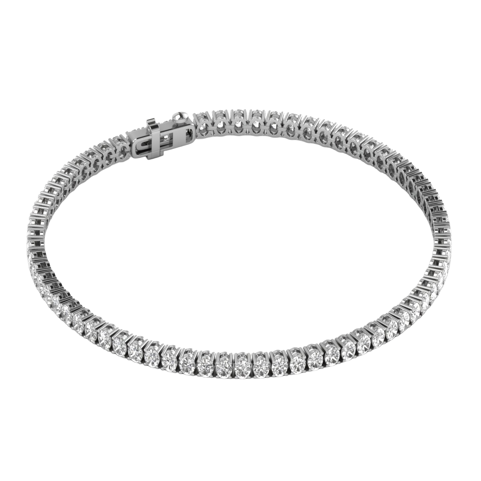 Lizzy Diamond Tennis Bracelet Oval - 5ct to 15ct