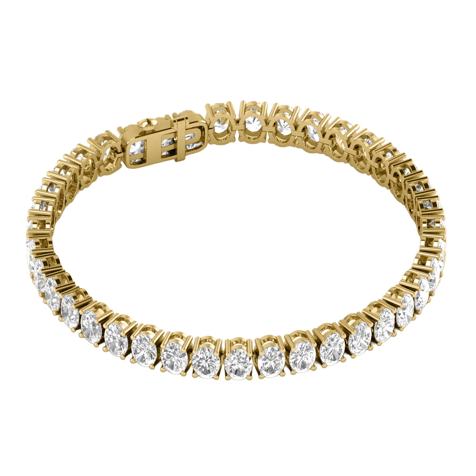 Lizzy Diamond Tennis Bracelet Oval - 5ct to 15ct