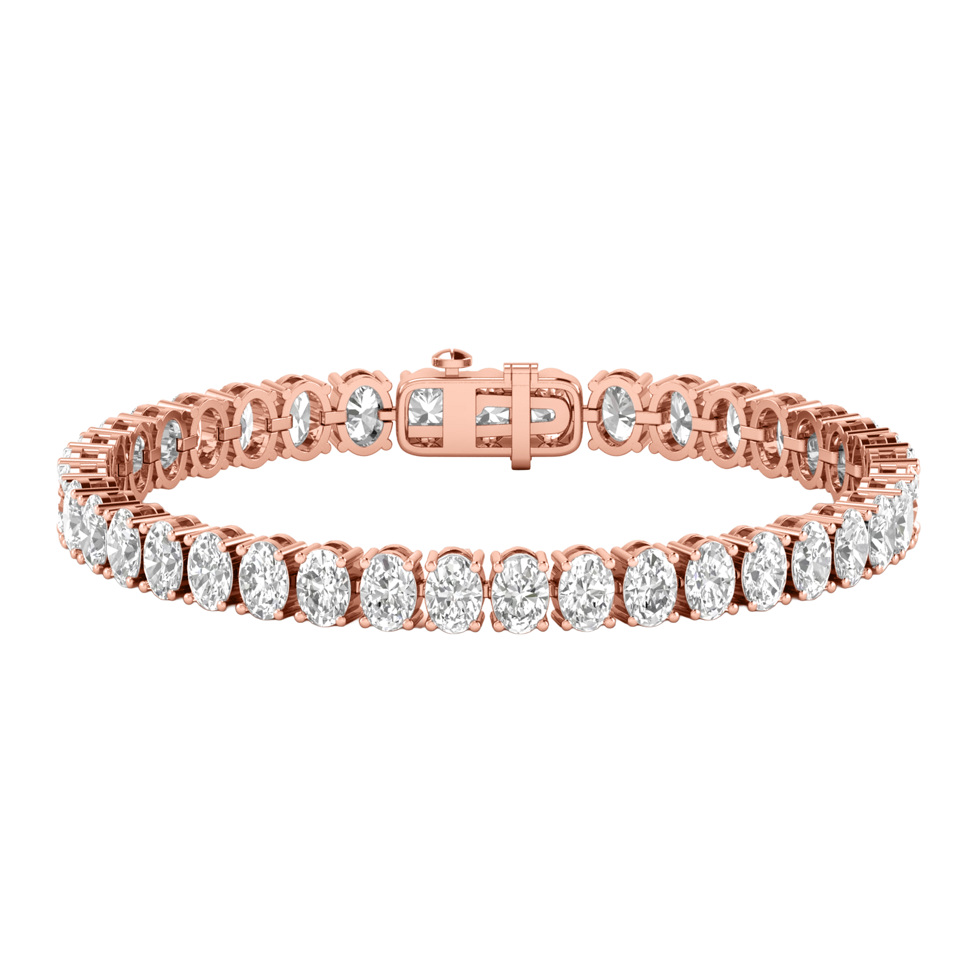Lizzy Diamond Tennis Bracelet Oval - 5ct to 15ct