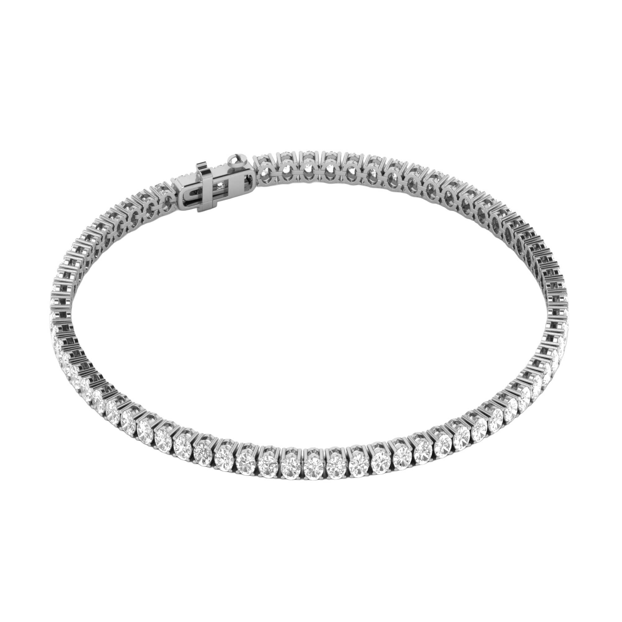 Lizzy Diamond Tennis Bracelet Oval - 5ct to 15ct