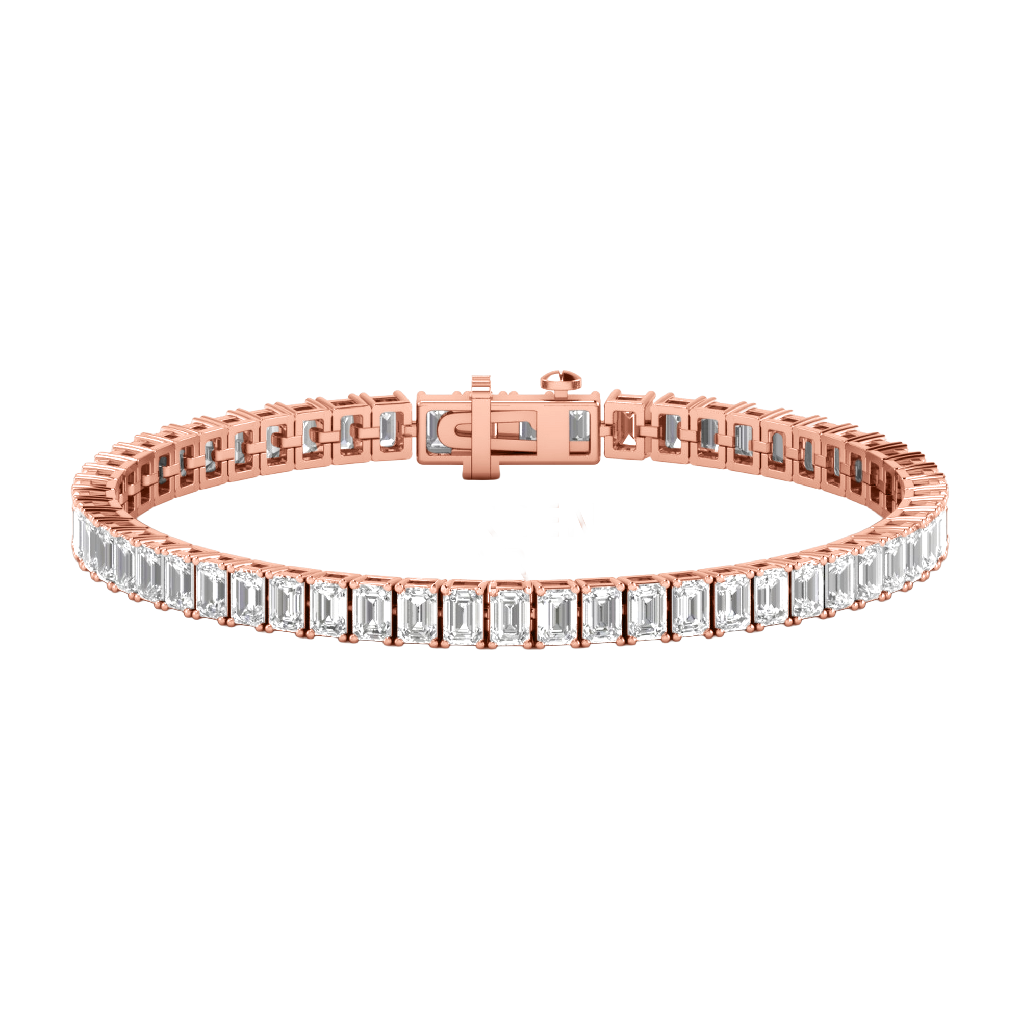 Lizzy Diamanten Tennisarmband Emerald - 7ct tot 22.5ct