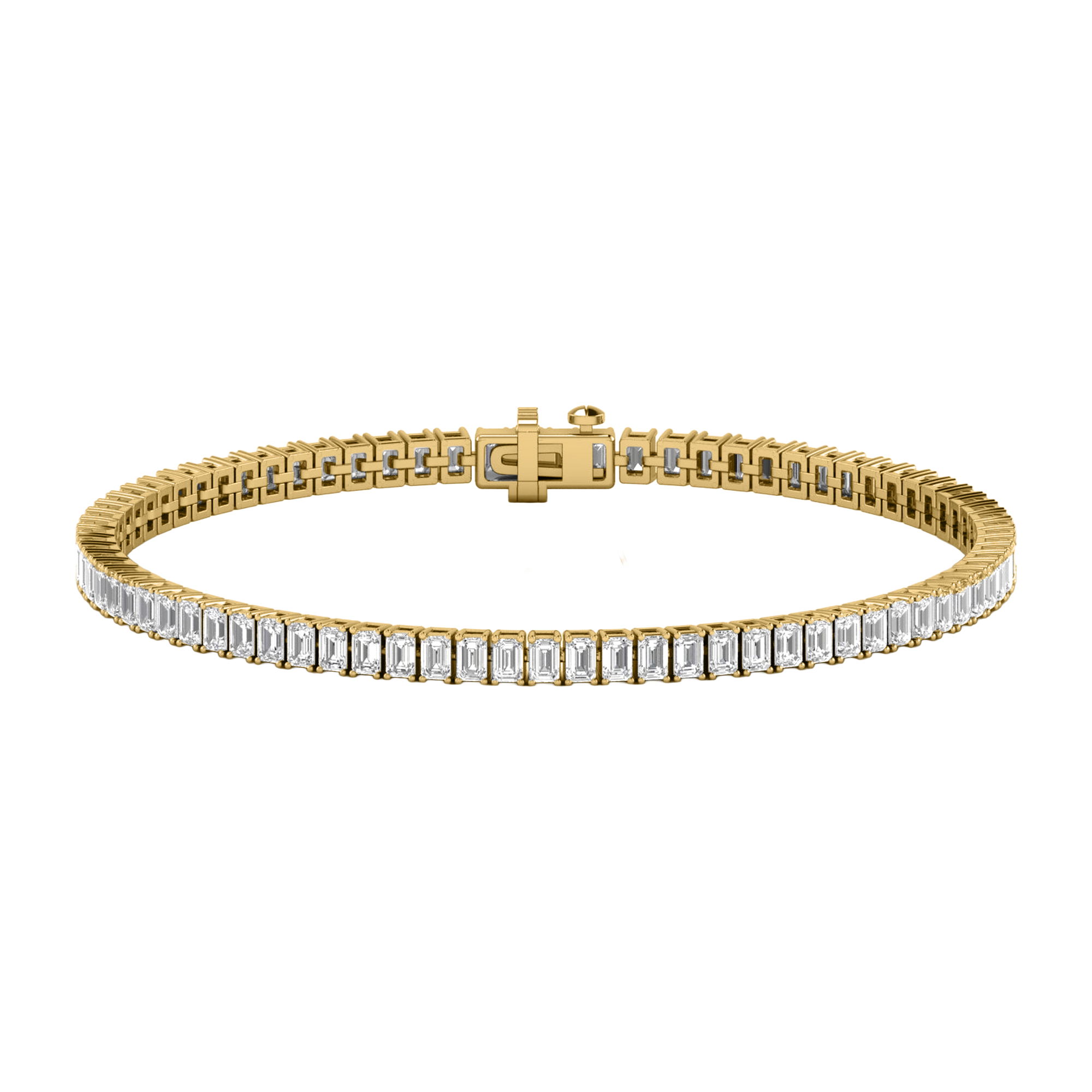 Lizzy Diamond Tennis Bracelet Emerald - 7ct to 22.5ct