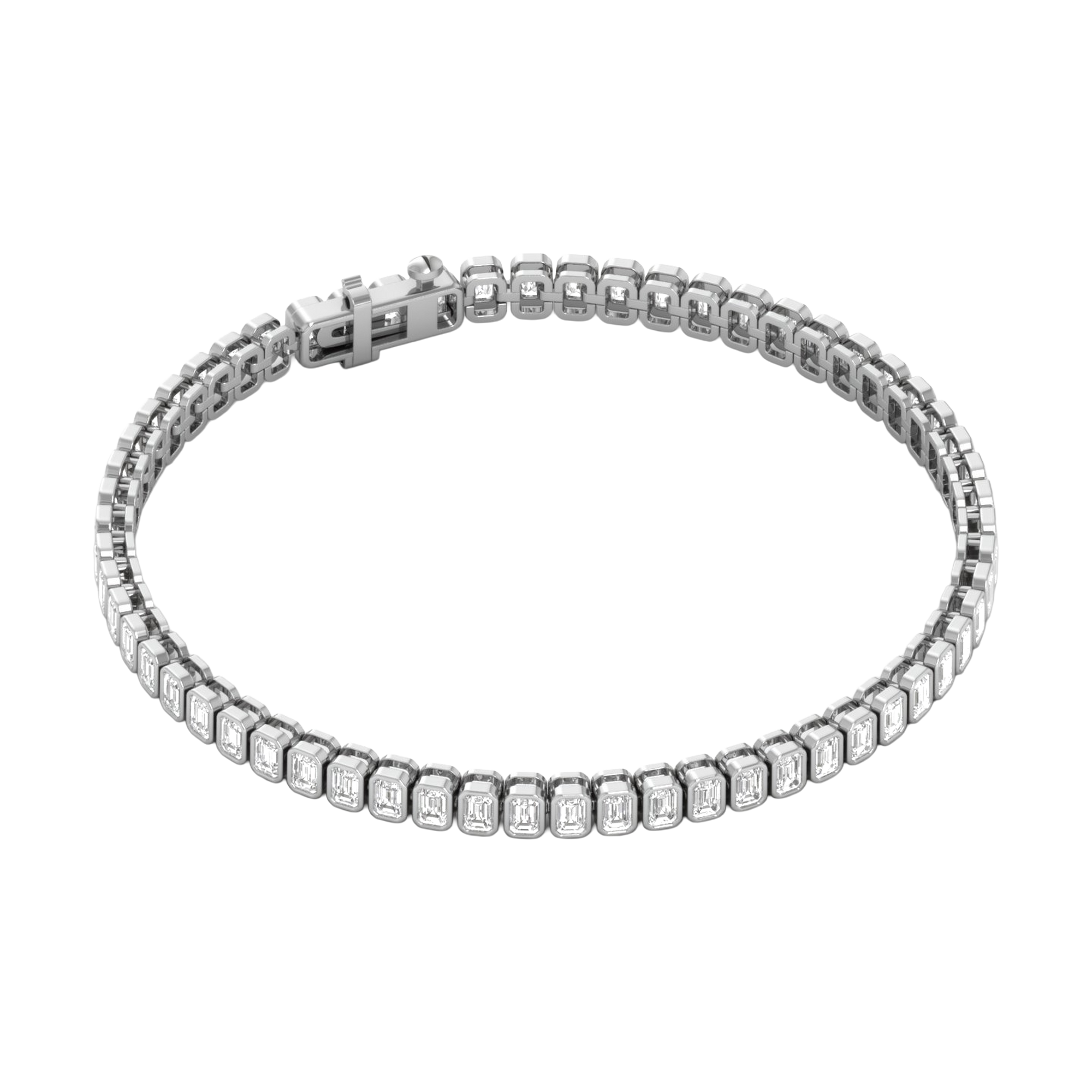 Leanne Diamanten Tennisarmband Emerald - 5ct tot 19ct