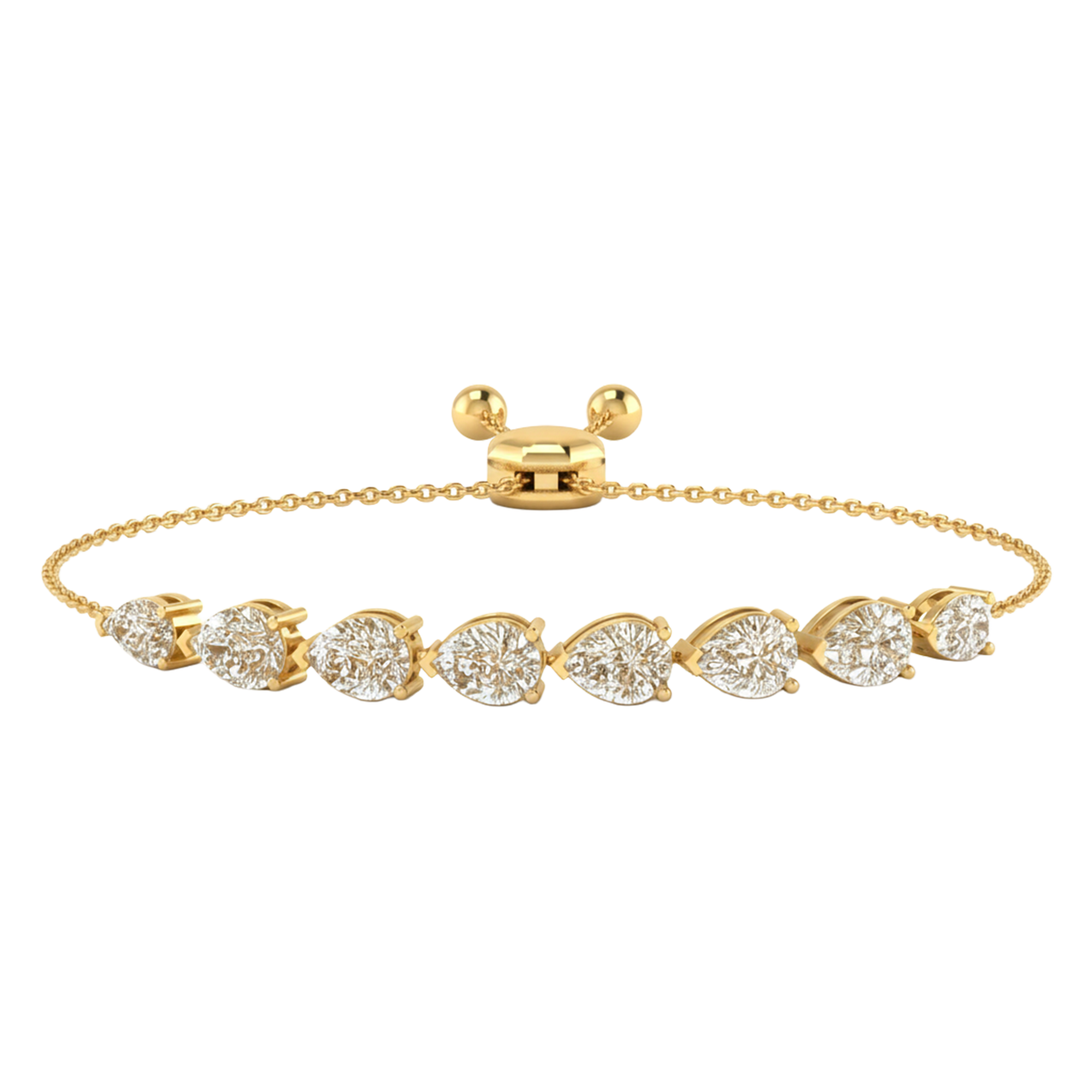 Zaza Diamond Bracelet Pear - 5ct