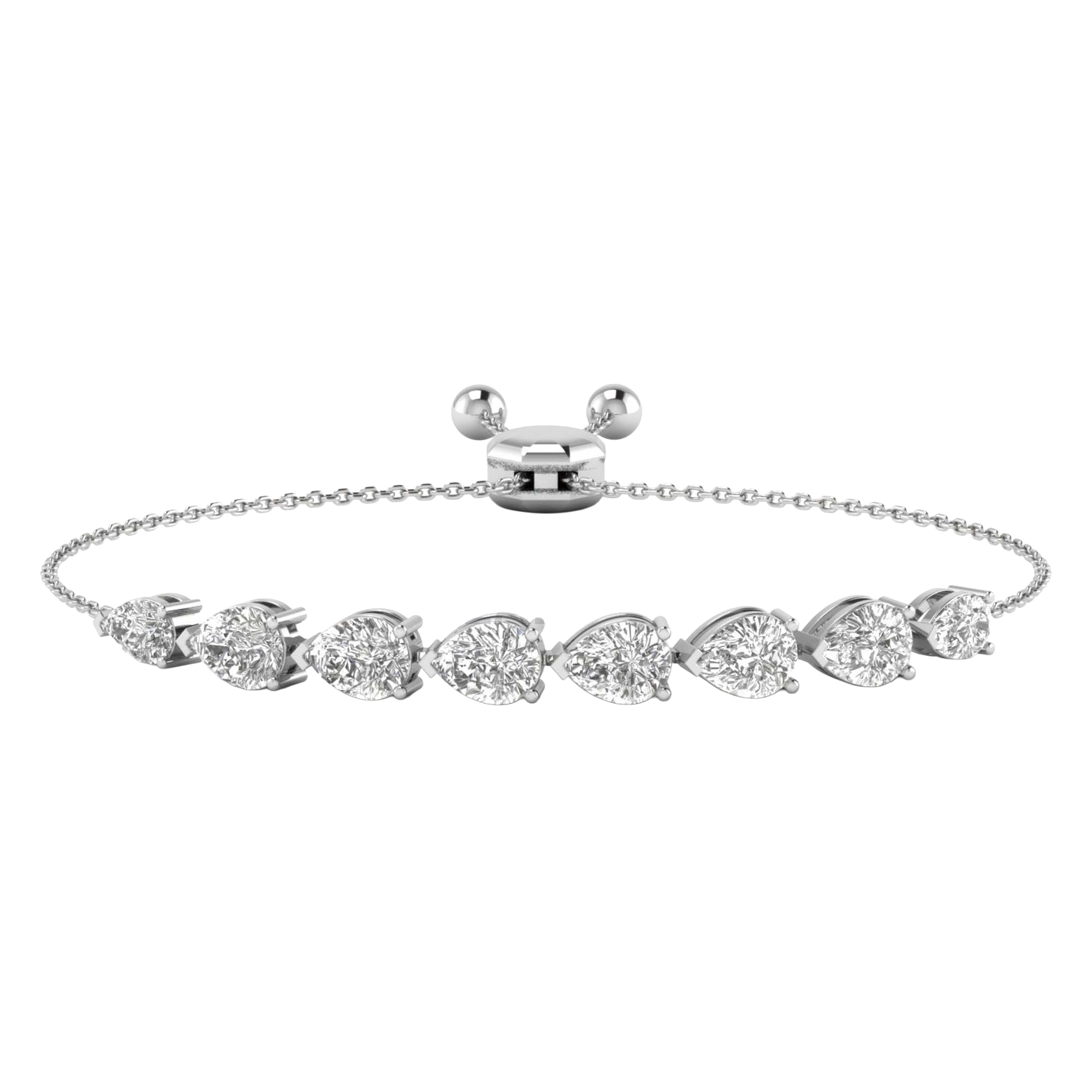 Zaza Diamond Bracelet Pear - 5ct