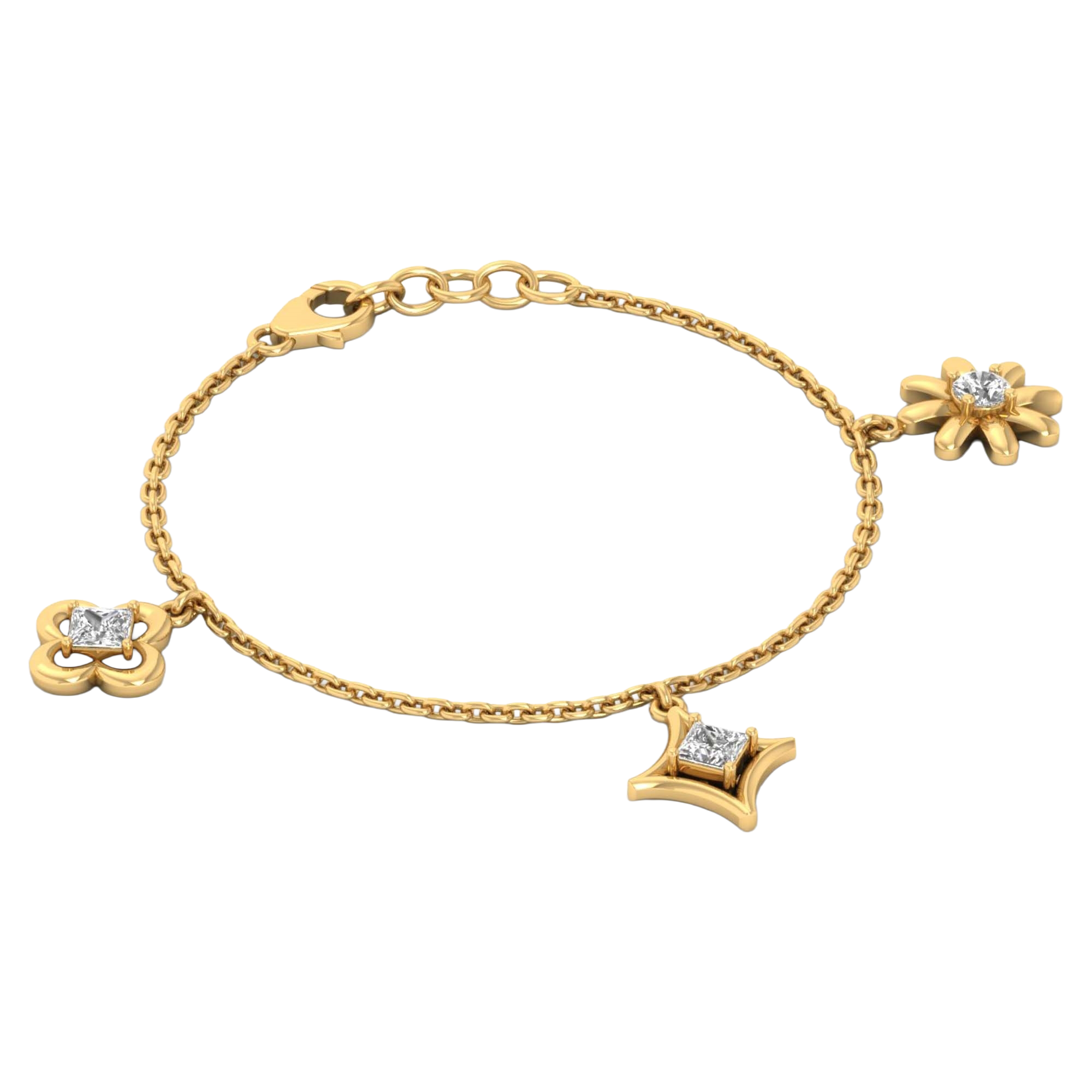 Lumi Diamanten Armband Princess - 0.4ct