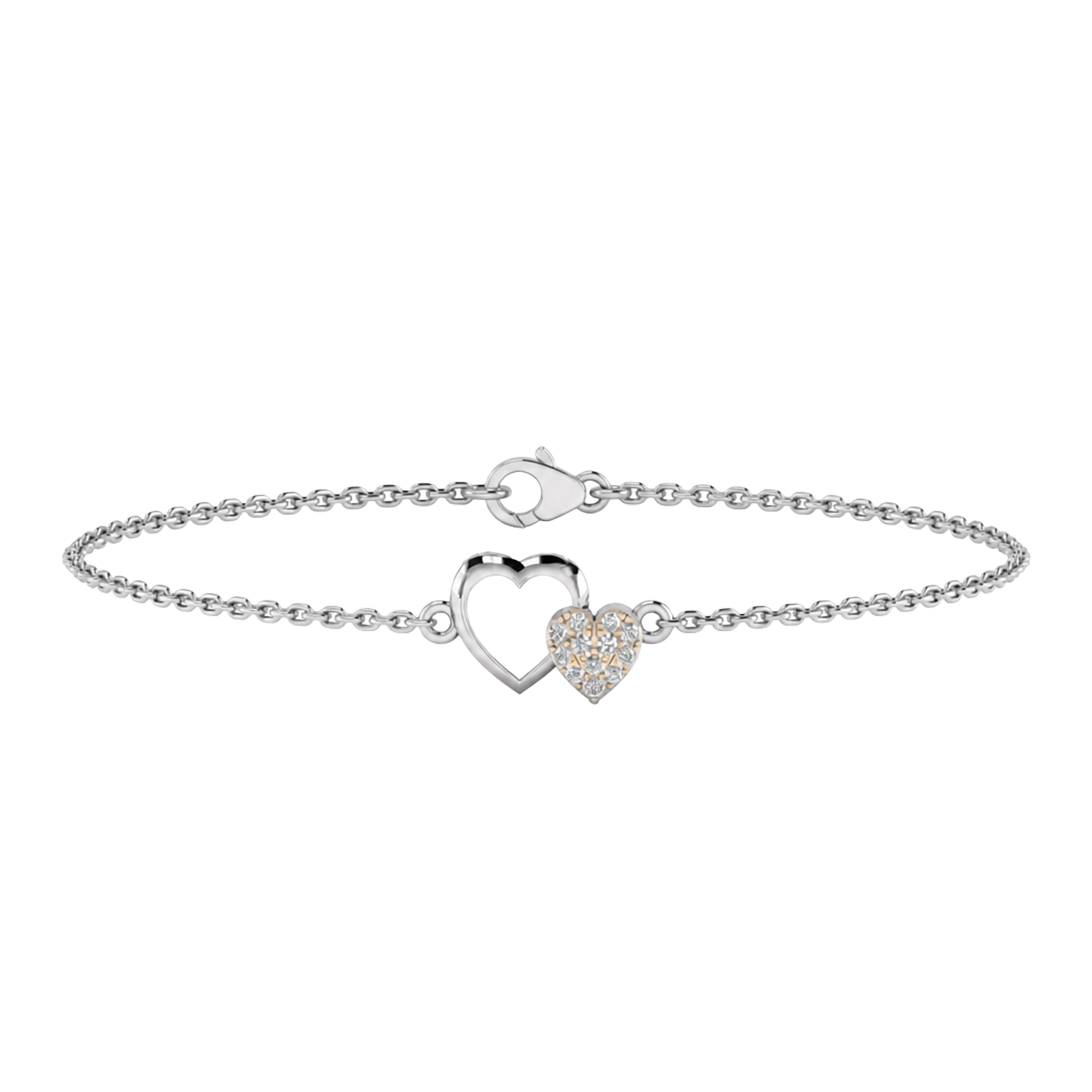 Romy Diamanten Armband Briljanten in Hart - 0.08ct