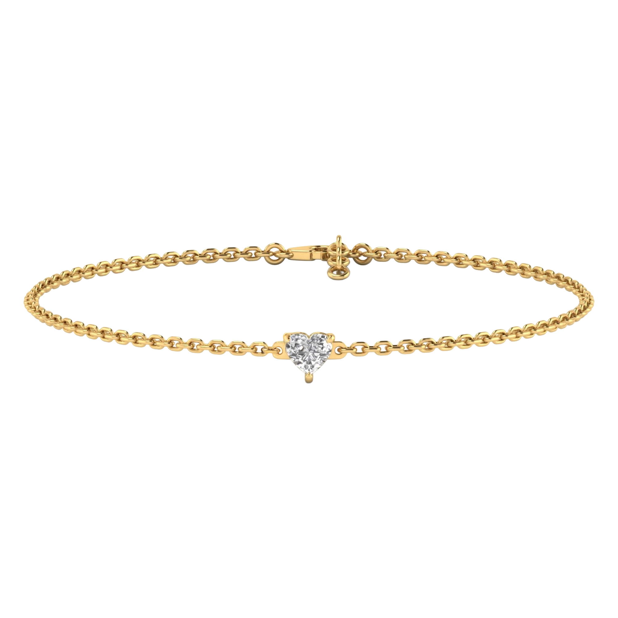Nola Diamond Heart Bracelet - 0.3ct