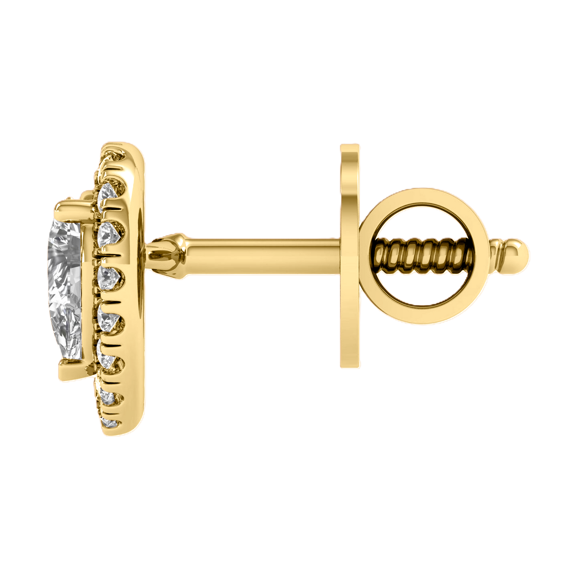 Diamond Stud Earrings Pear - 0.4ct to 0.9ct