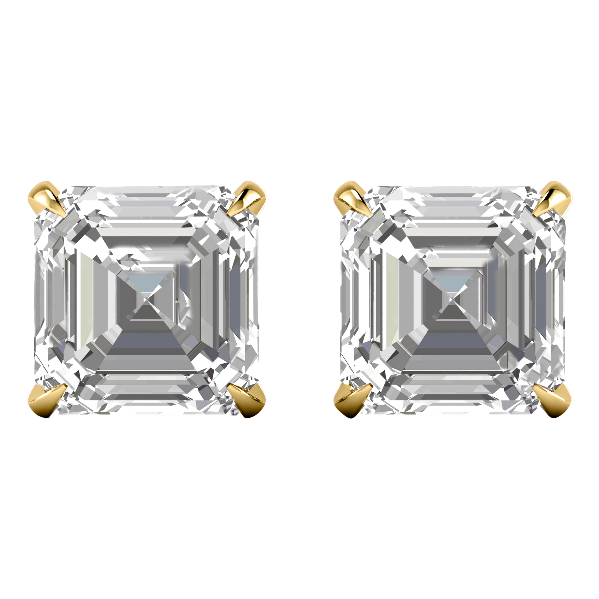 Ines Diamantohrstecker Asscher - 6 Karat
