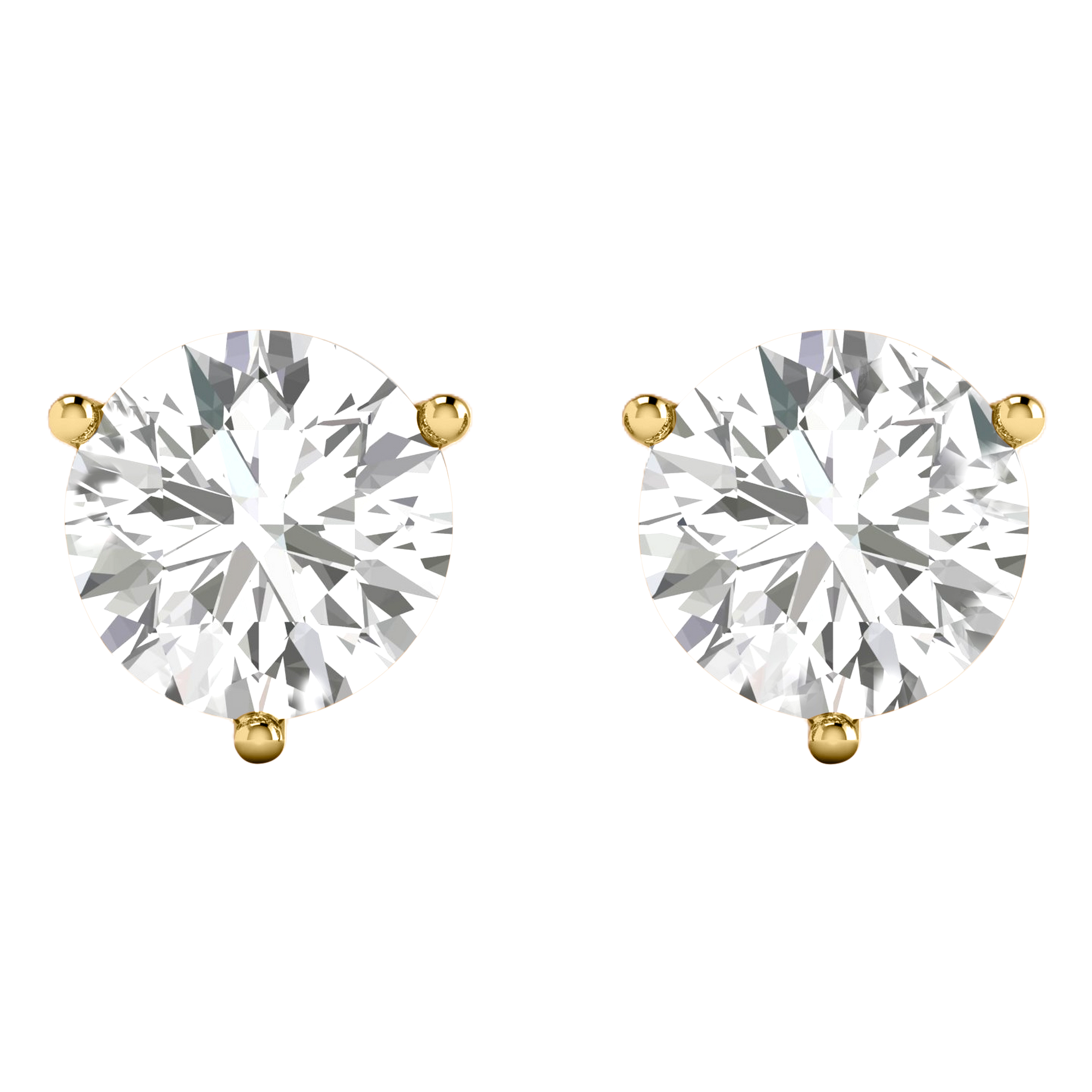 Saar Diamond Stud Earrings Brilliant - 0.5ct to 4ct